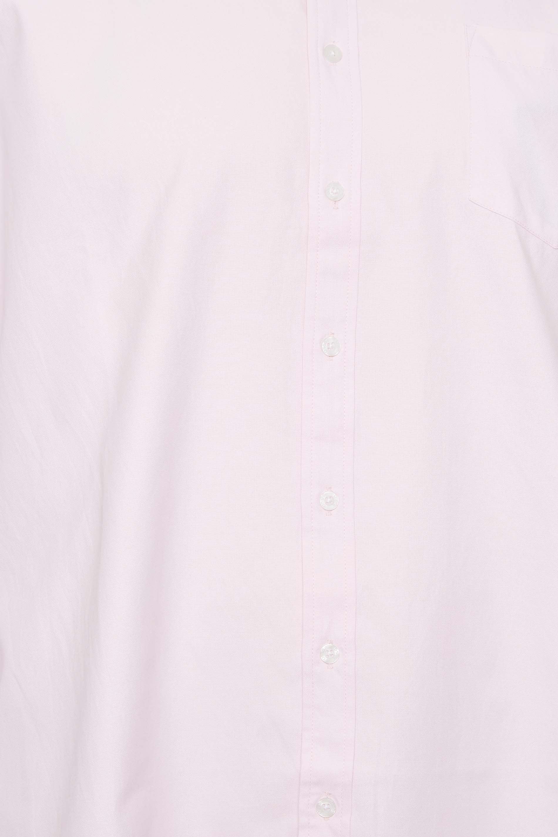 D555 Big & Tall Pink Long Sleeve Oxford Shirt | BadRhino 1