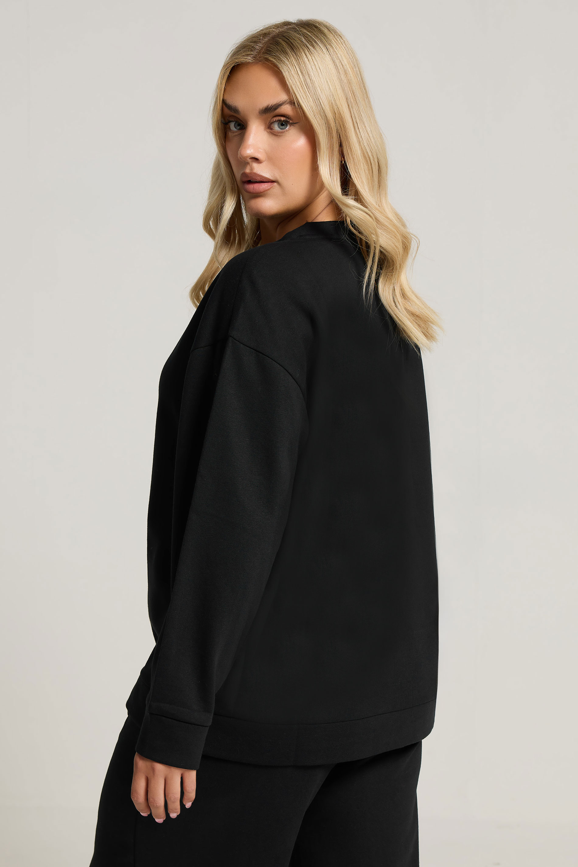 YOURS Plus Size Black Button Cardigan | Yours Clothing 2