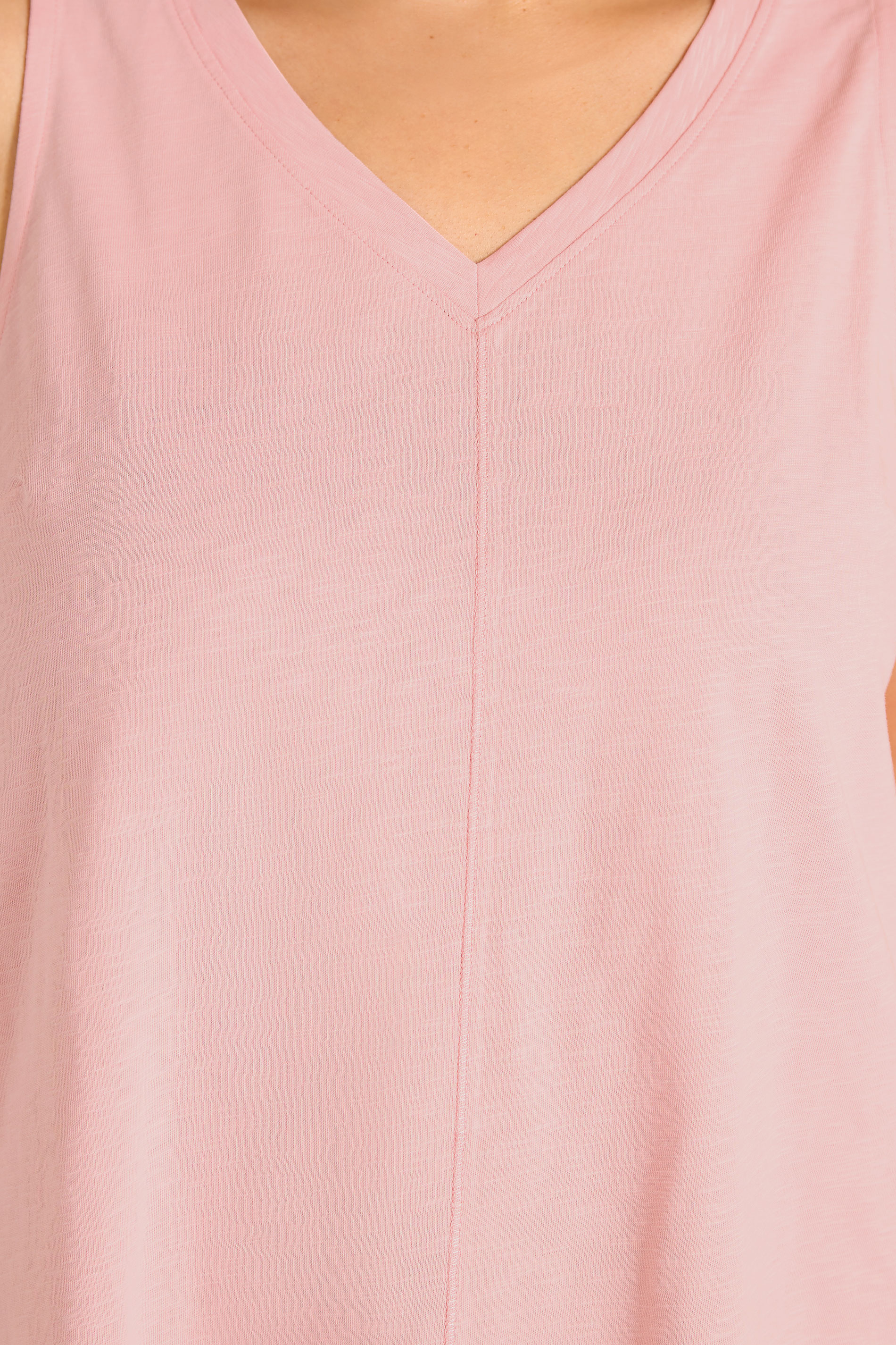 EVANS Plus Size Pink Premium Cotton Vest Top | Evans 4