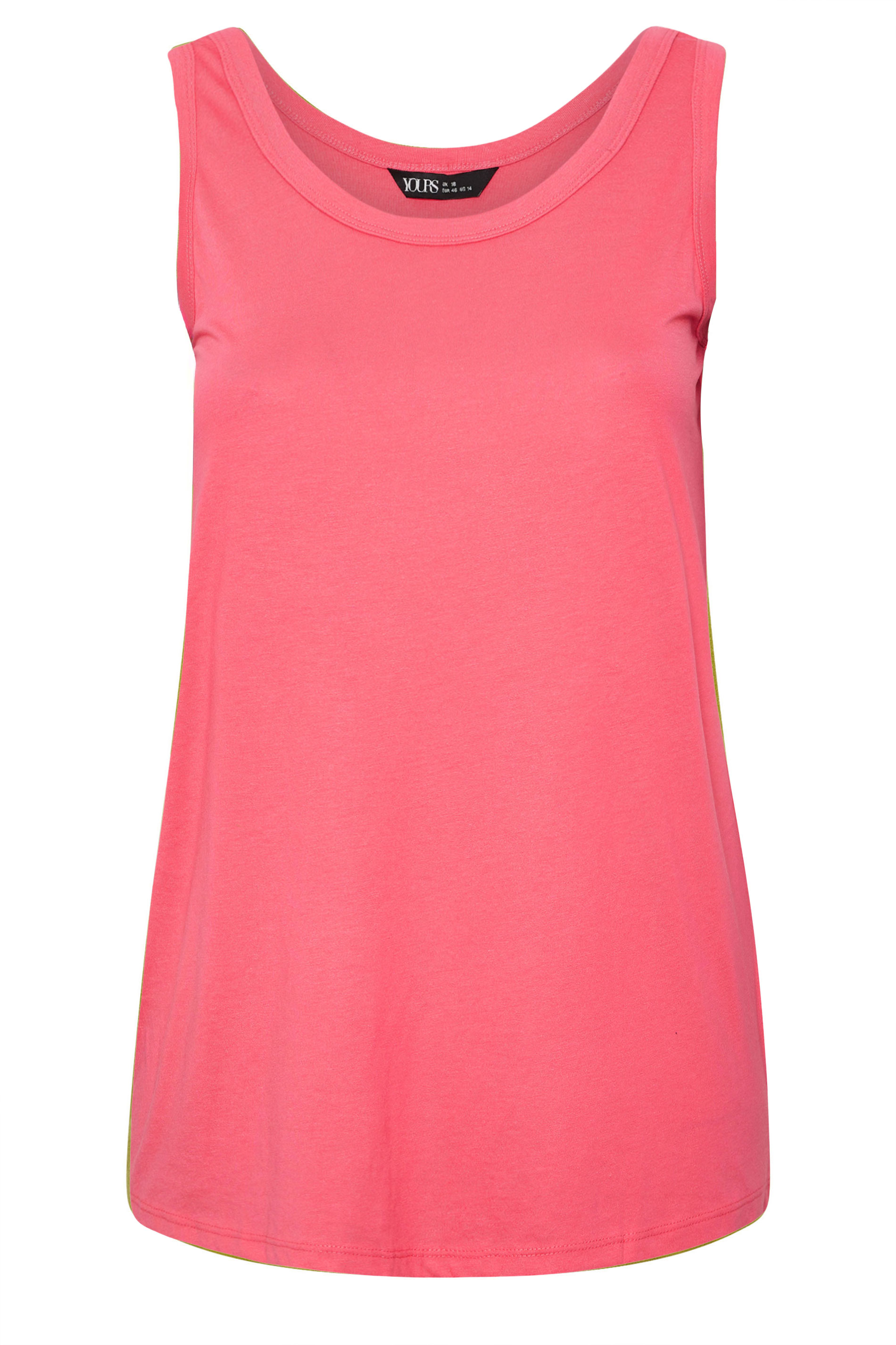 YOURS 3 PACK Plus Size Grey & Green Core Vest Tops | Yours Clothing 9