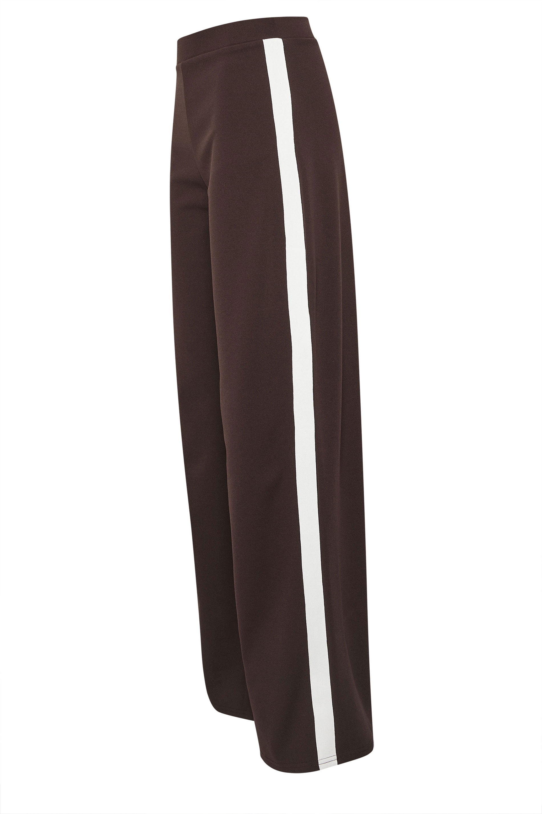 LTS Tall Brown Stripe Wide Leg Trousers | Long Tall Sally 6