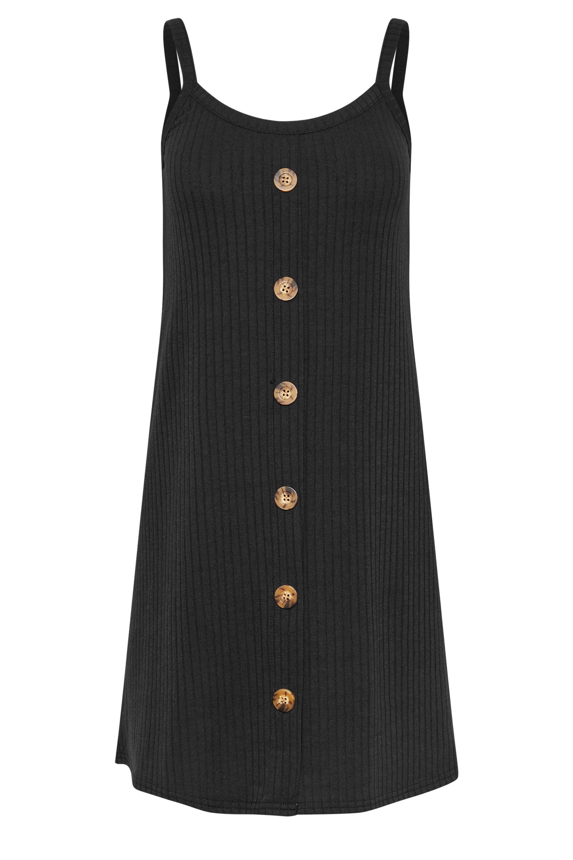 PixieGirl Petite Women's Black Button Front Sleeveless Dress | PixieGirl 5