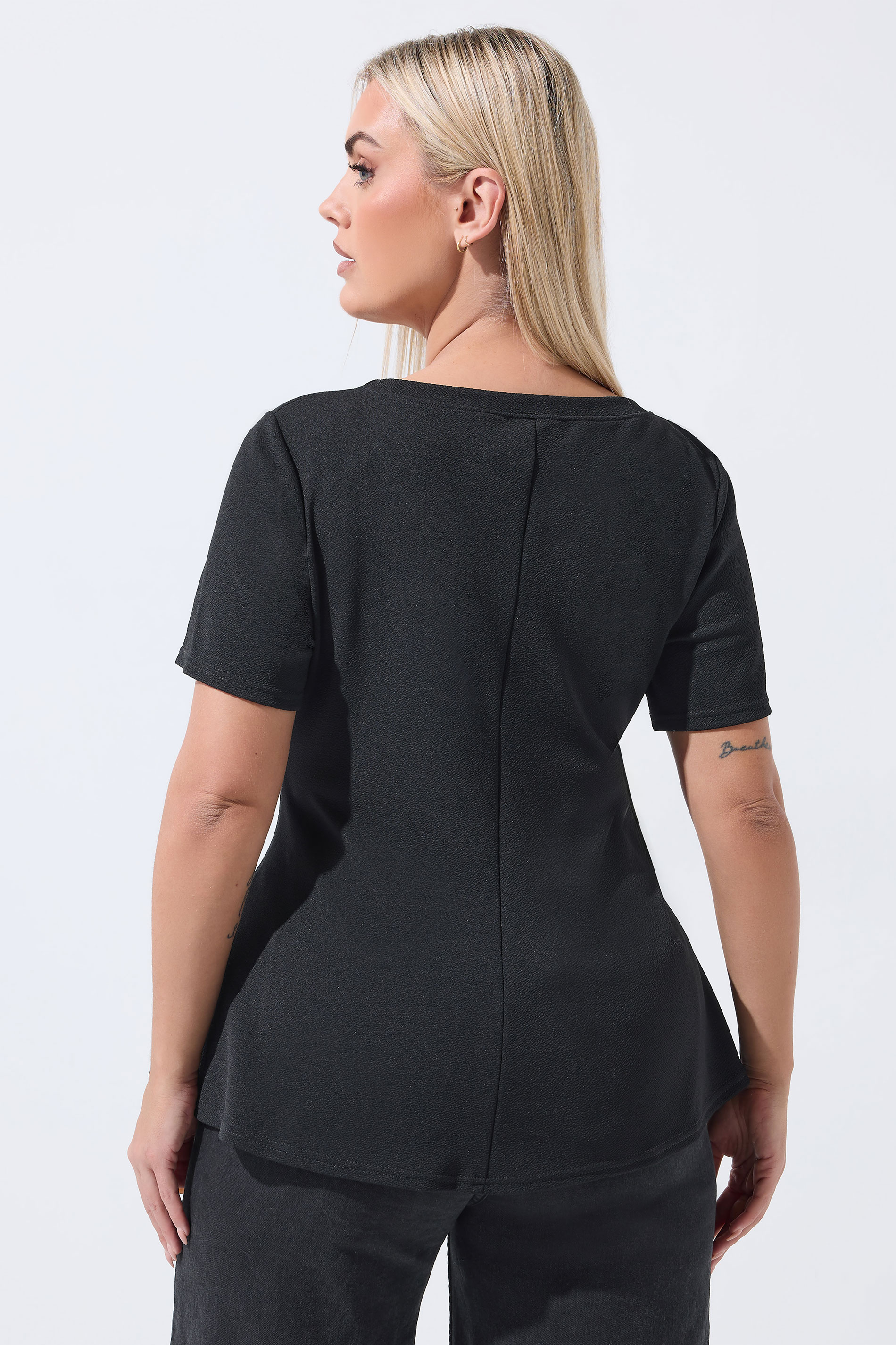 LIMITED COLLECTION Plus Size Black Corset Top | Yours Clothing 2