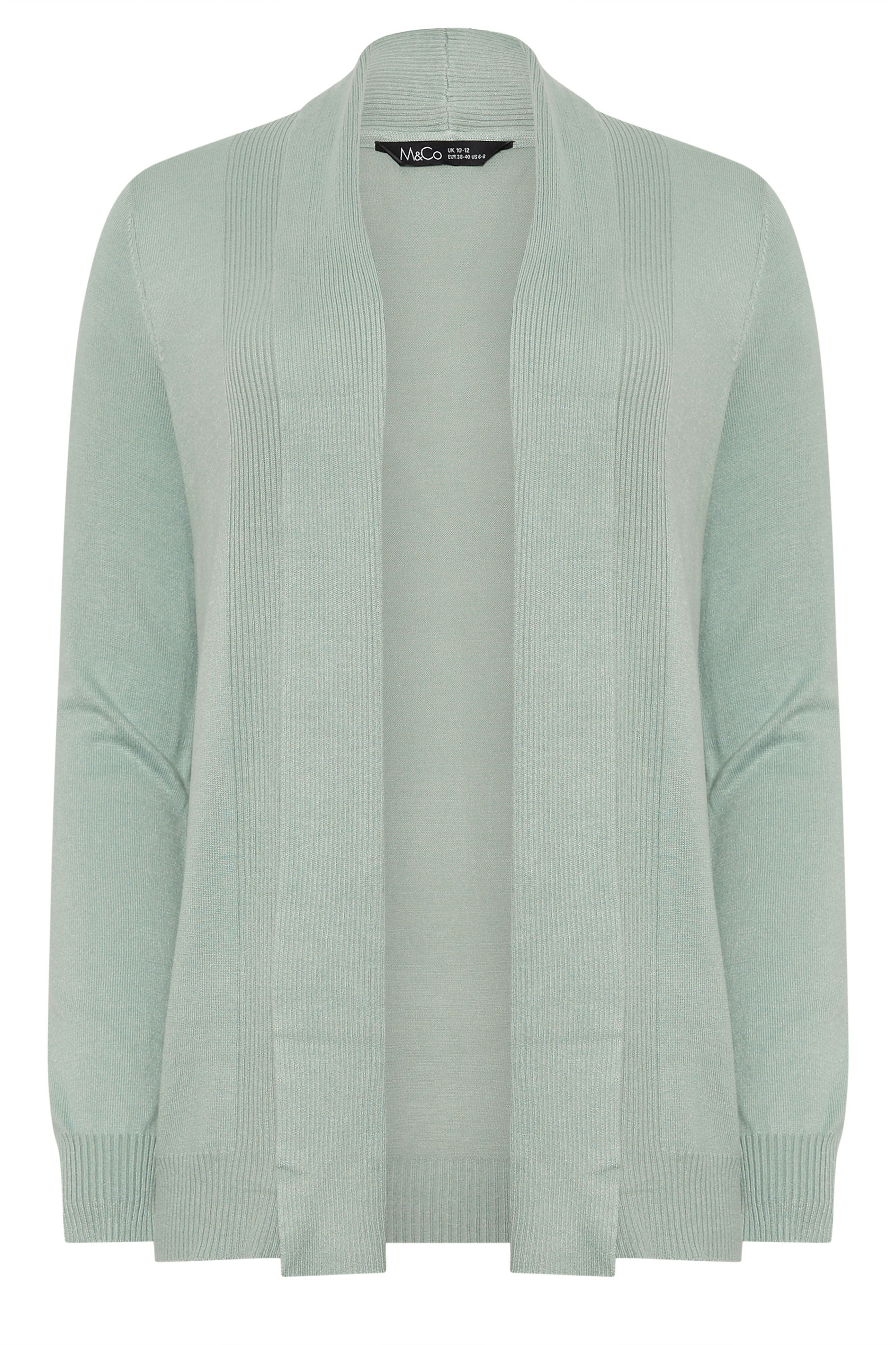 M&Co Sage Green Shawl Collar Cardigan | M&Co 5