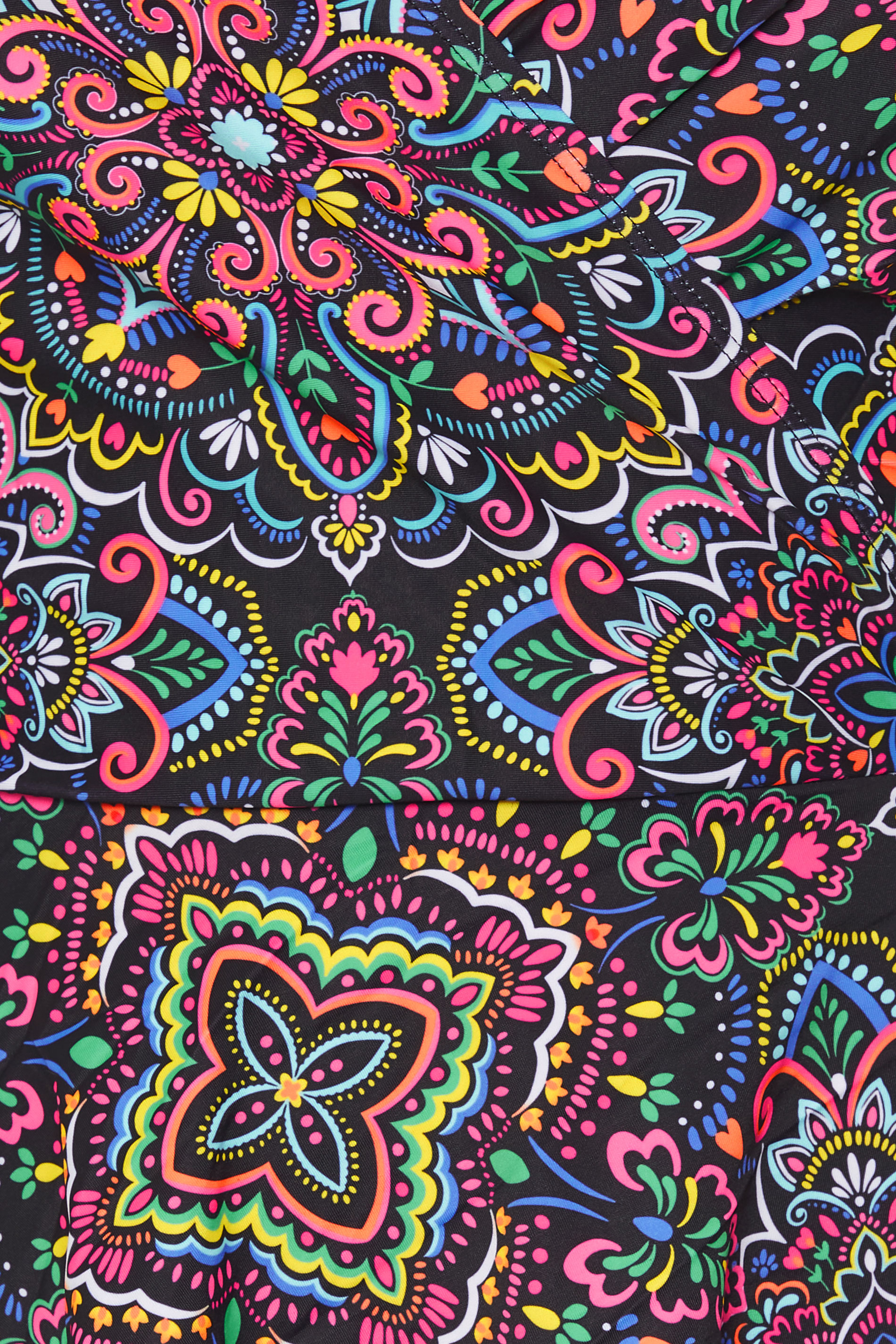 YOURS Plus Size Black Paisley Print Swimdress | Yours Clothing 7