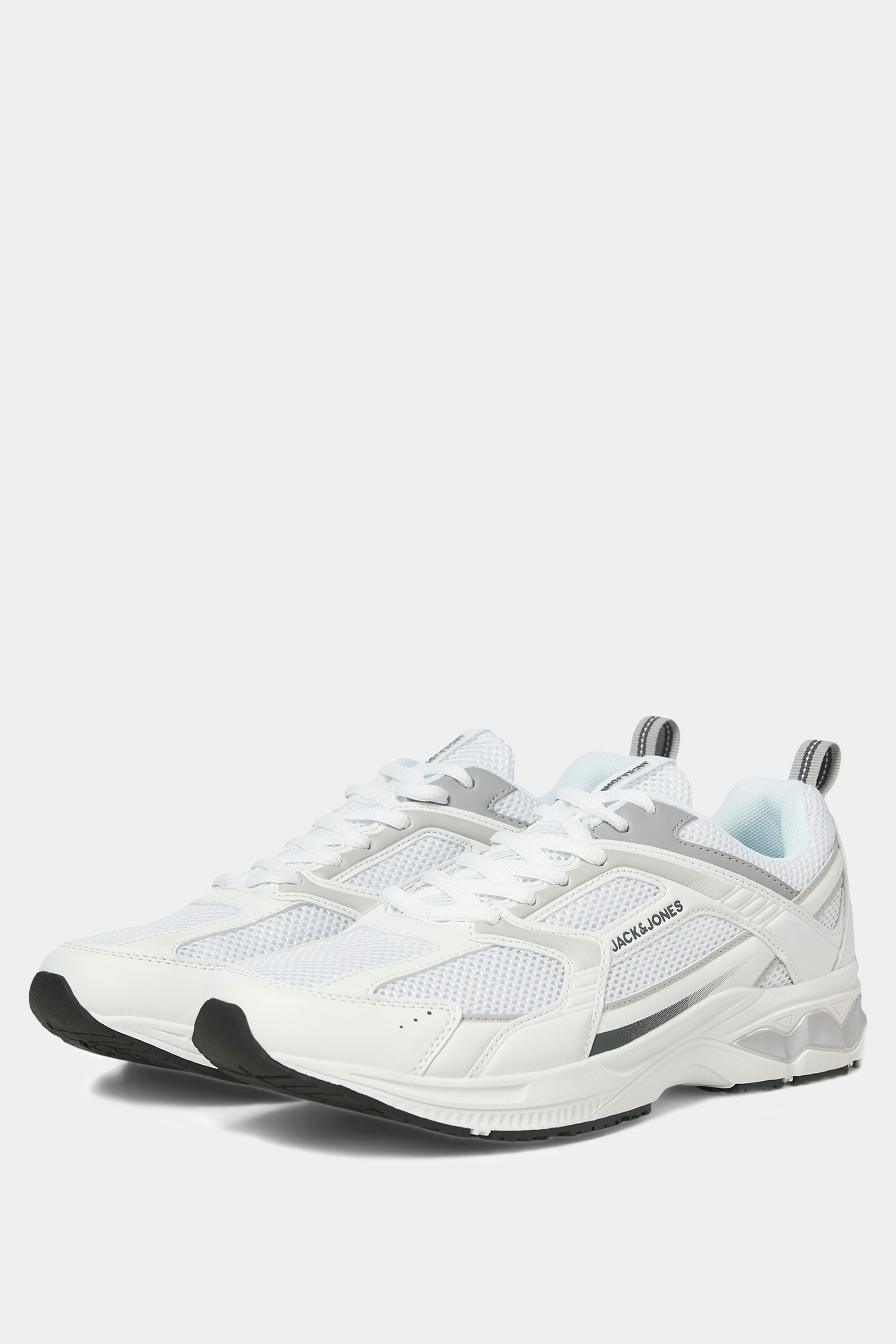 JACK & JONES White Mesh Trainer | BadRhino 1