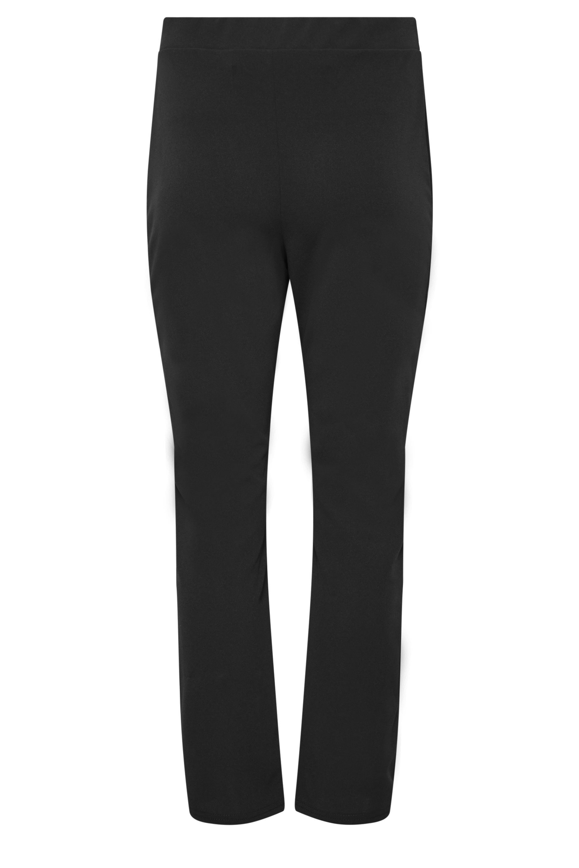 Linen-blend tapered trousers - Black - Ladies | H&M IN