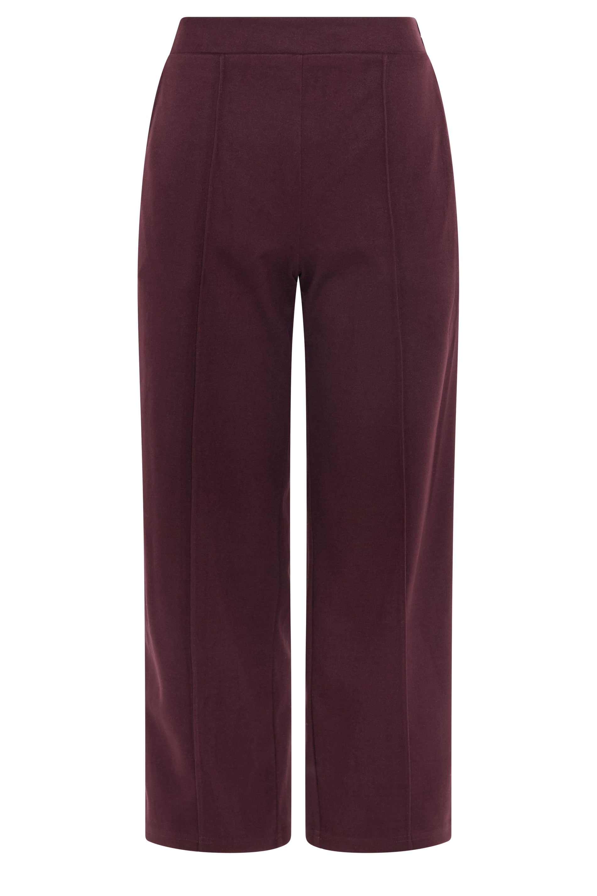 M&Co Berry Purple Pintuck Trousers | M&Co 5