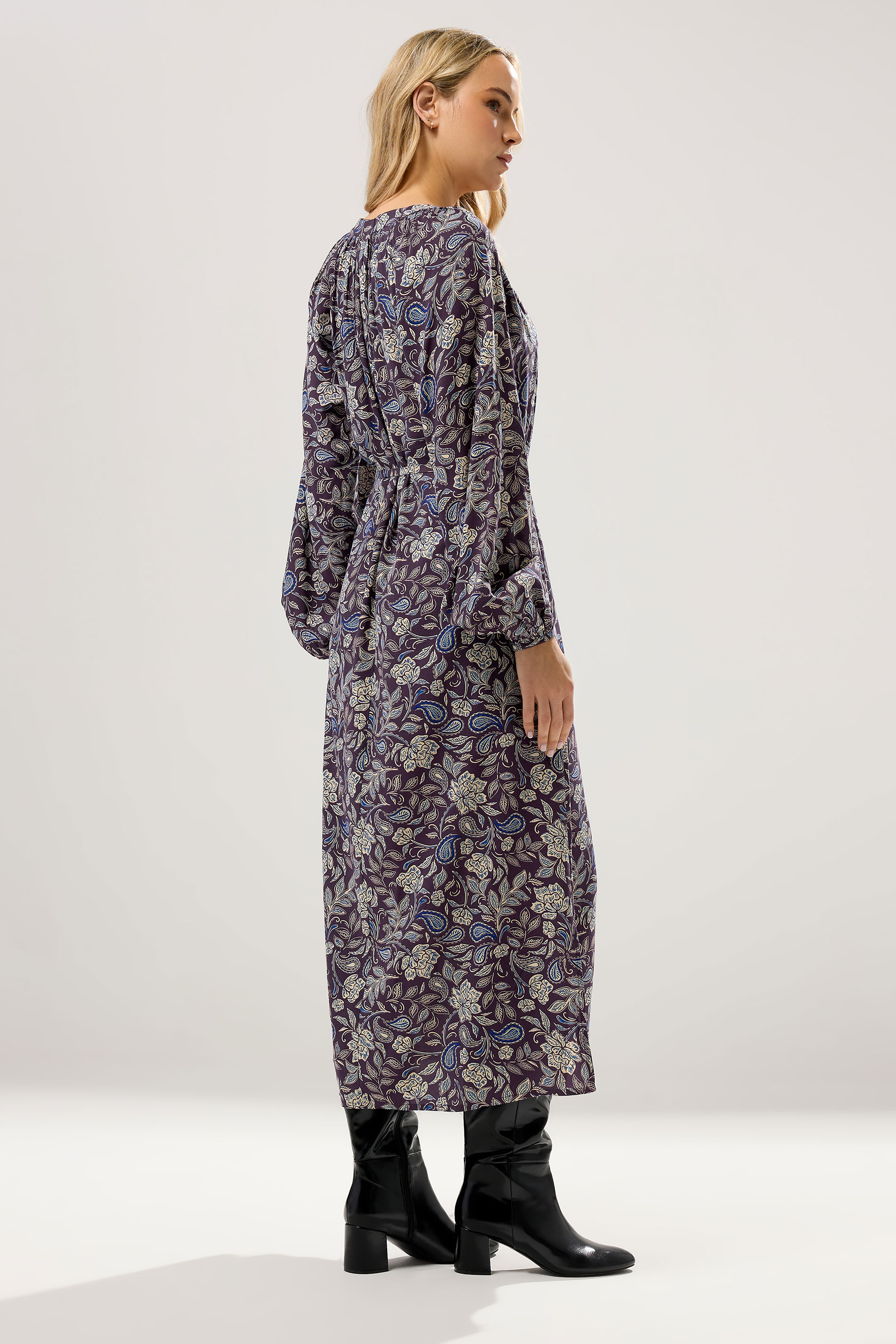 LTS Tall Purple Floral Maxi Dress | Long Tall Sally 2