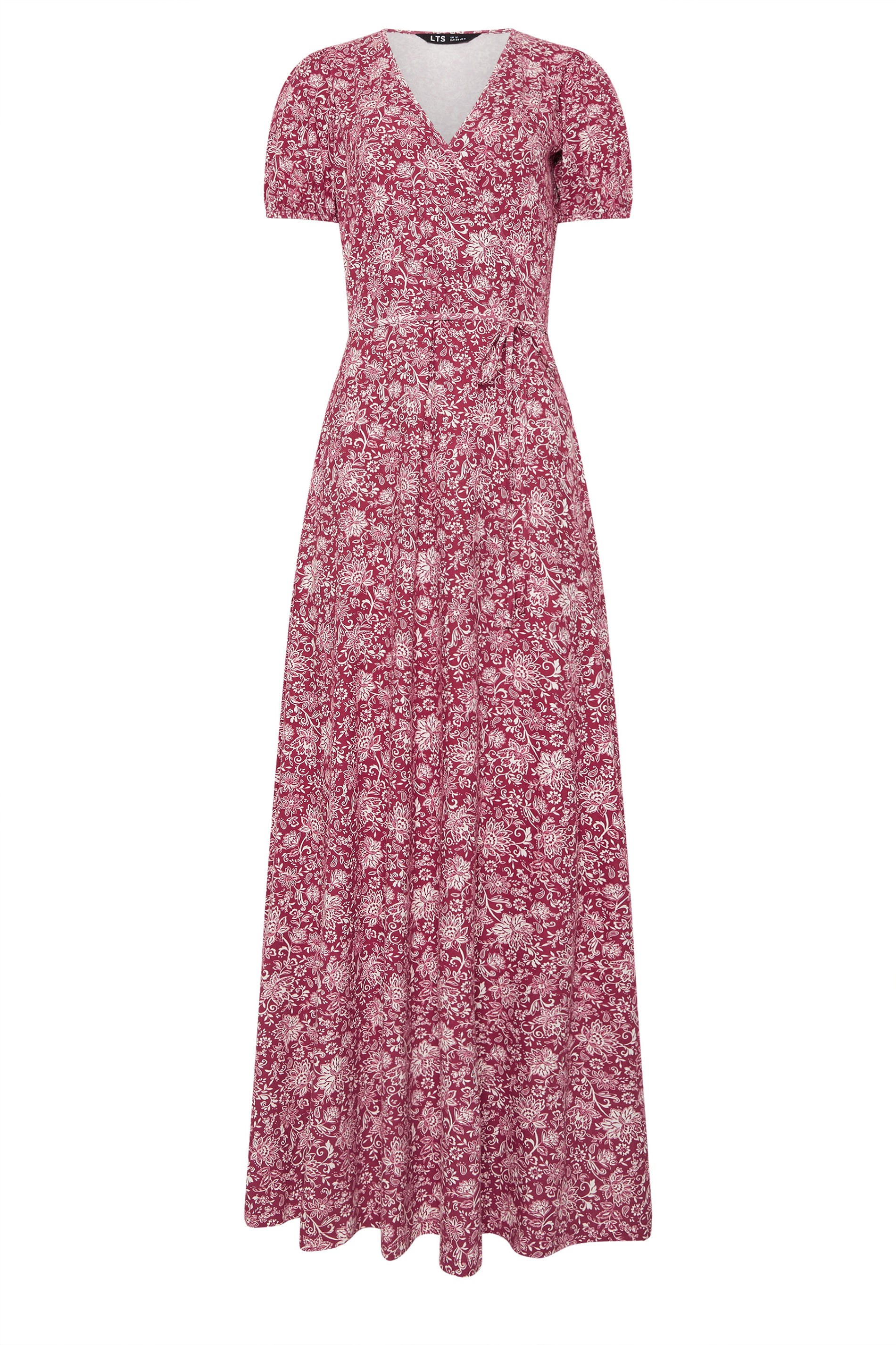 LTS Tall Women's Red Paisley Wrap Maxi Dress | Long Tall Sally 5