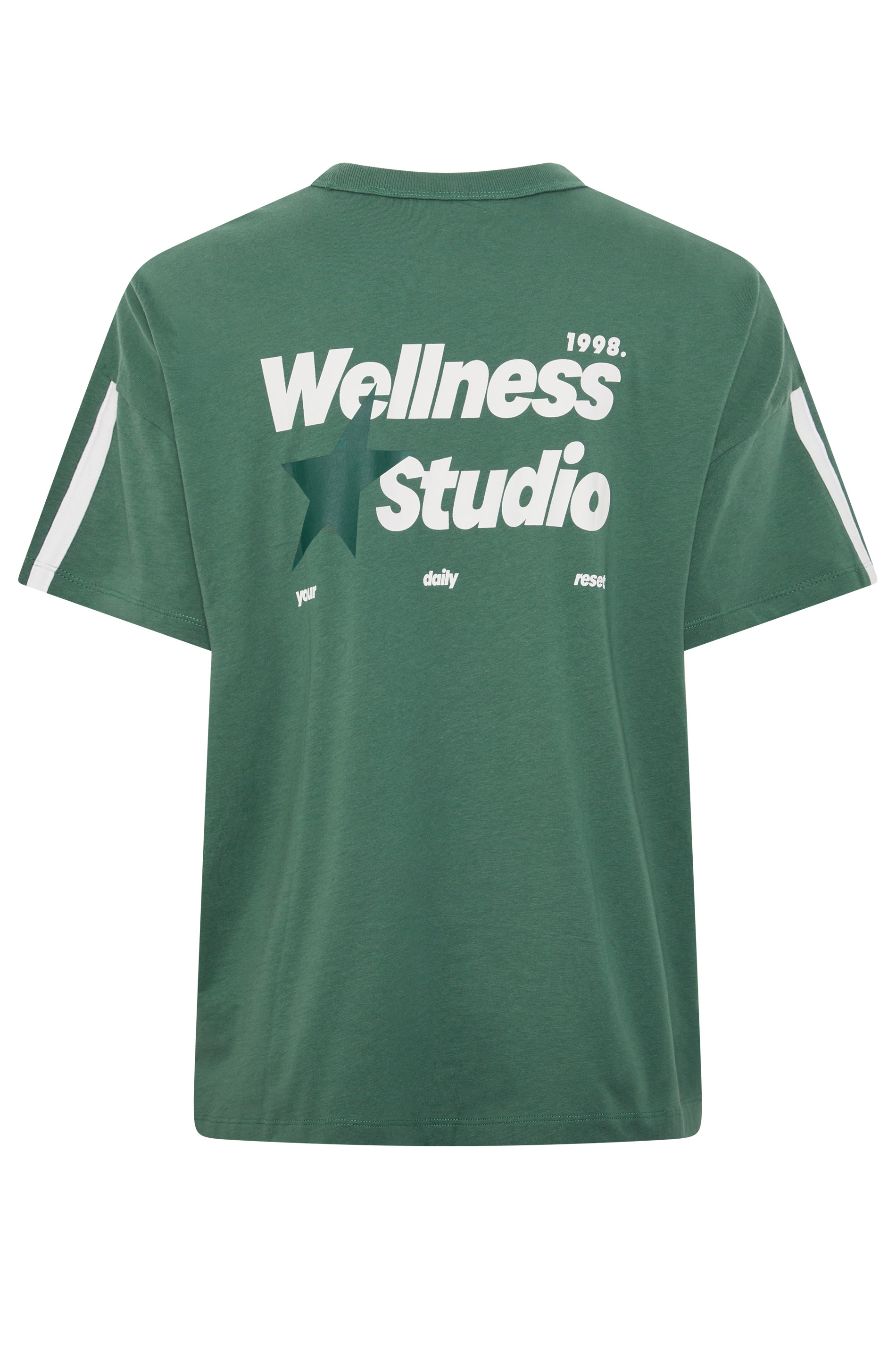 YOURS ACTIVE Plus Size Green 'Wellness Studio' T-Shirt | Yours Clothing 8