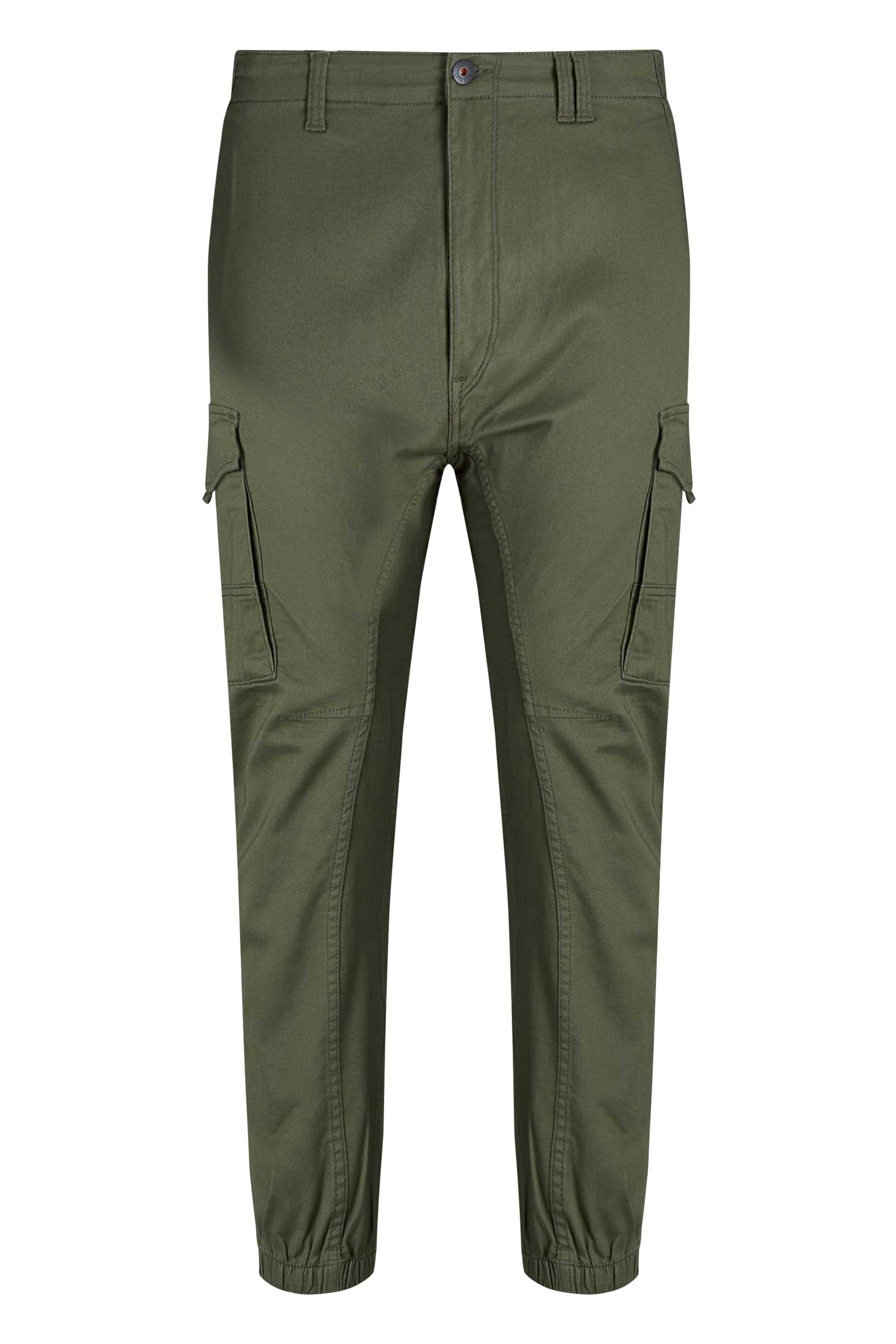 JACK & JONES Olive Green Cargo Trousers | BadRhino 2