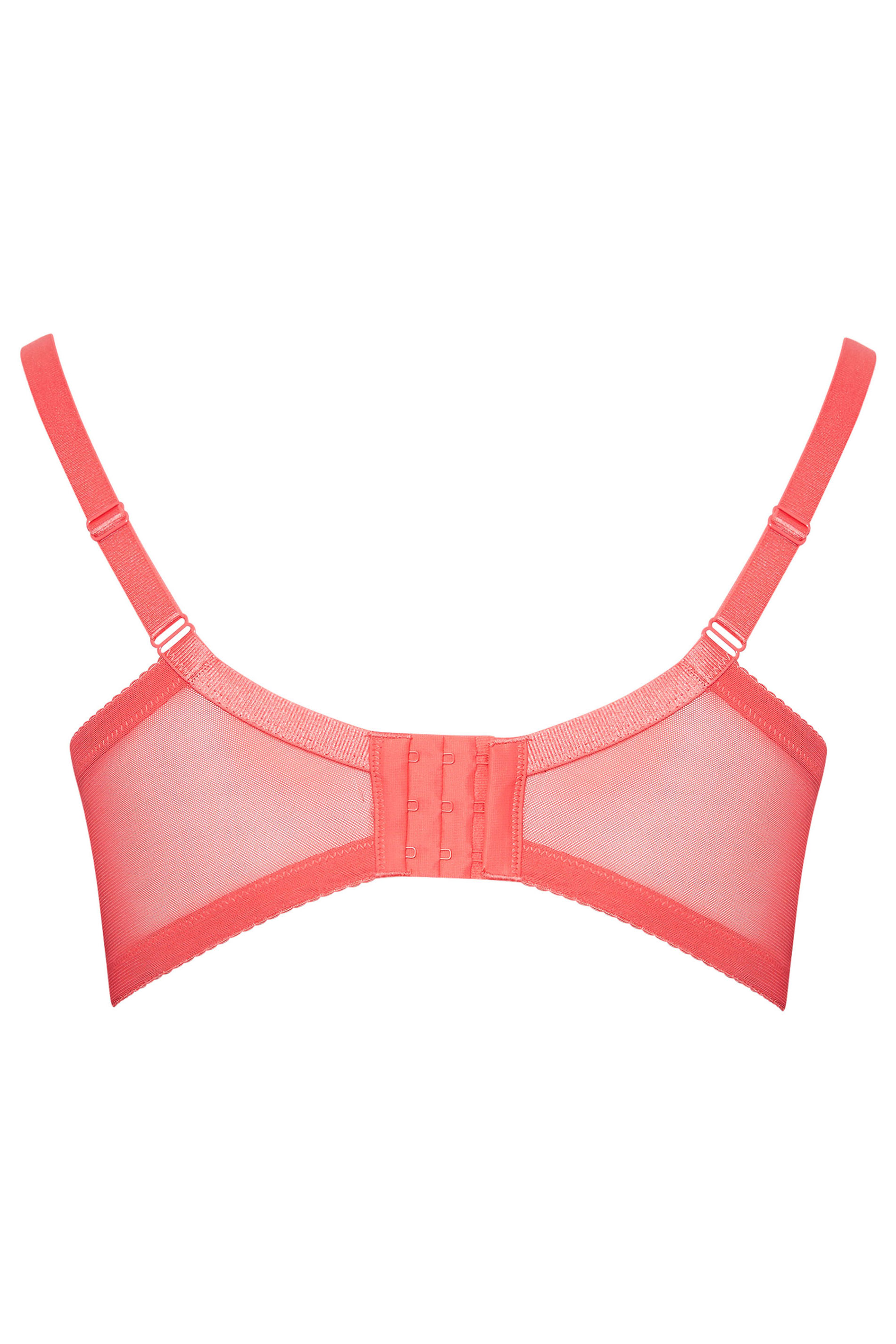 YOURSET 2 PACK Plus Size Black & Pink Lace Underwired Bras | Yours Clothing 10