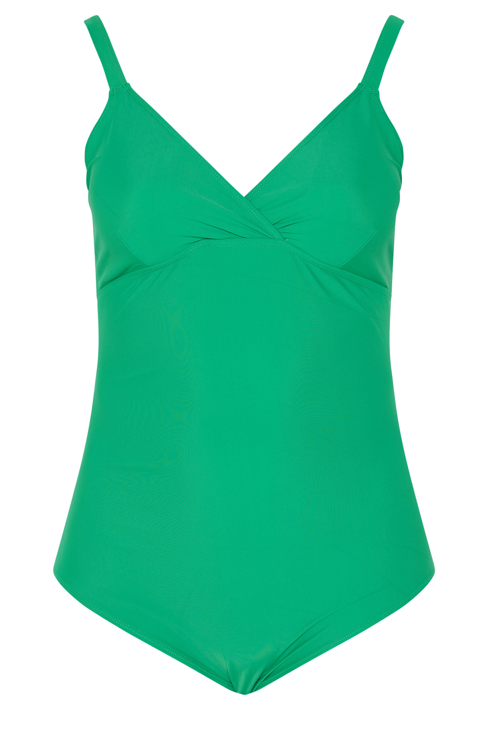 YOURS Plus Size Green Plunge Neckline Corset Swimsuit | Yours Clothing 7