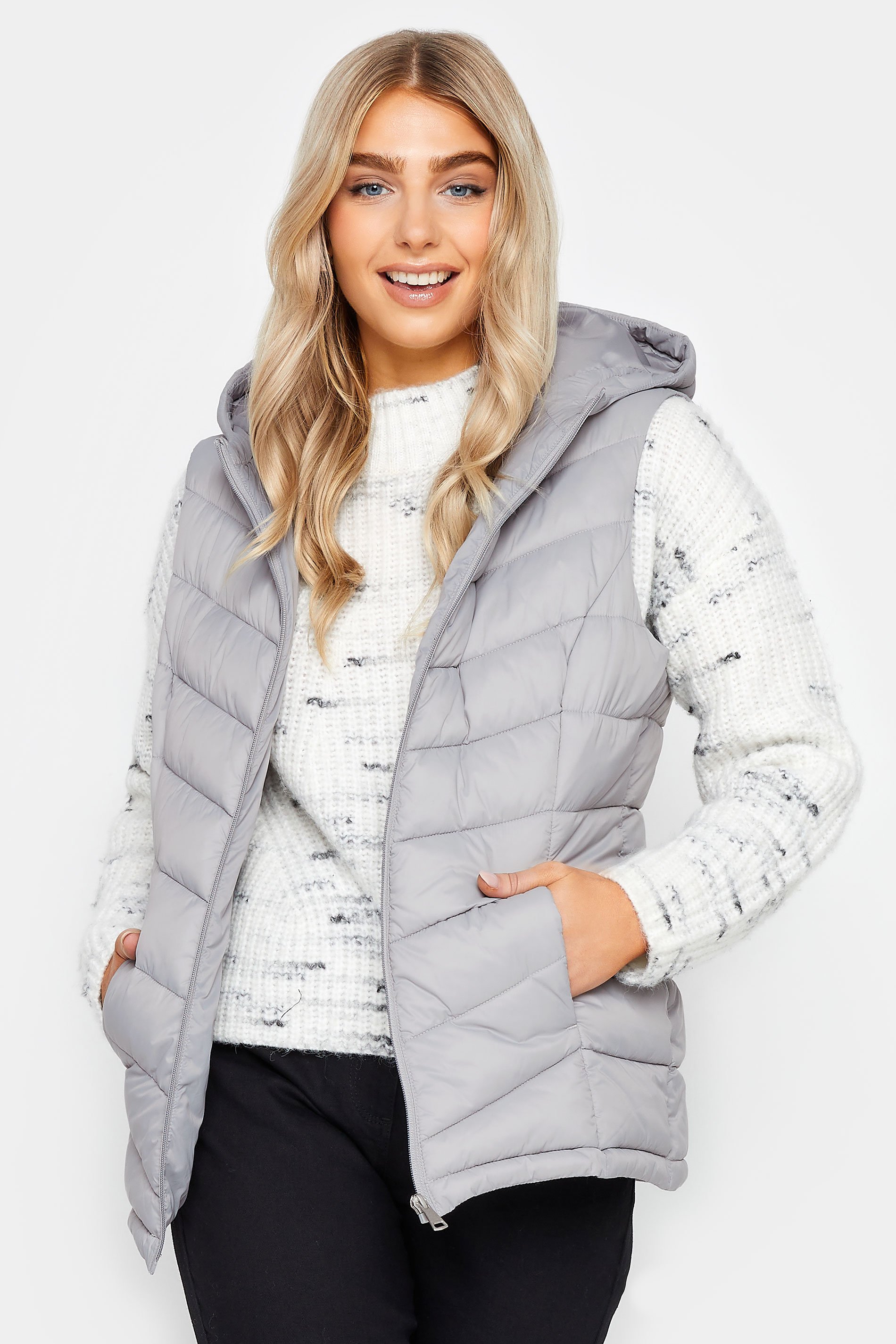 M&Co Grey Quilted Gilet | M&Co 1