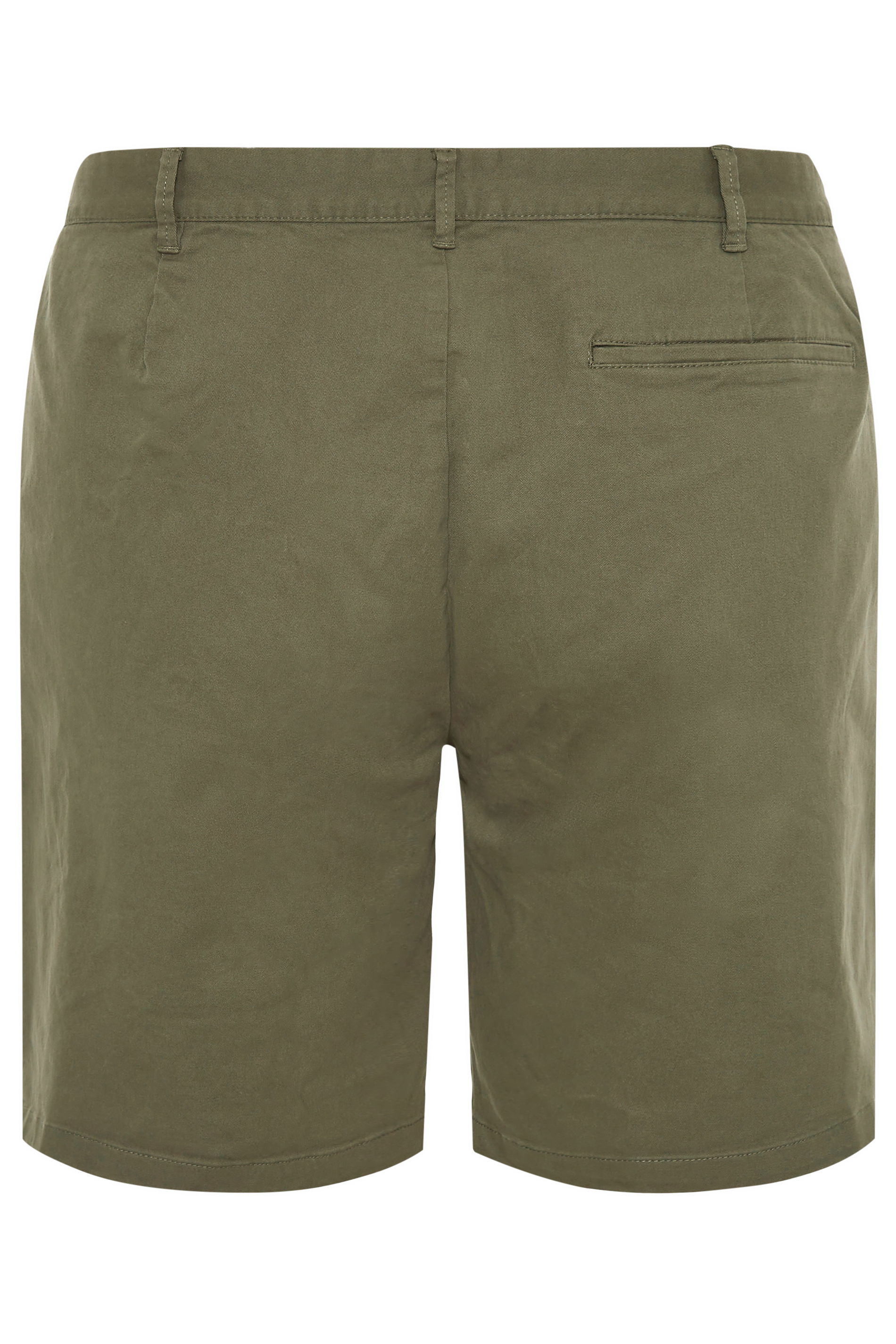 BadRhino Khaki Green Stretch Chino Shorts | BadRhino 7