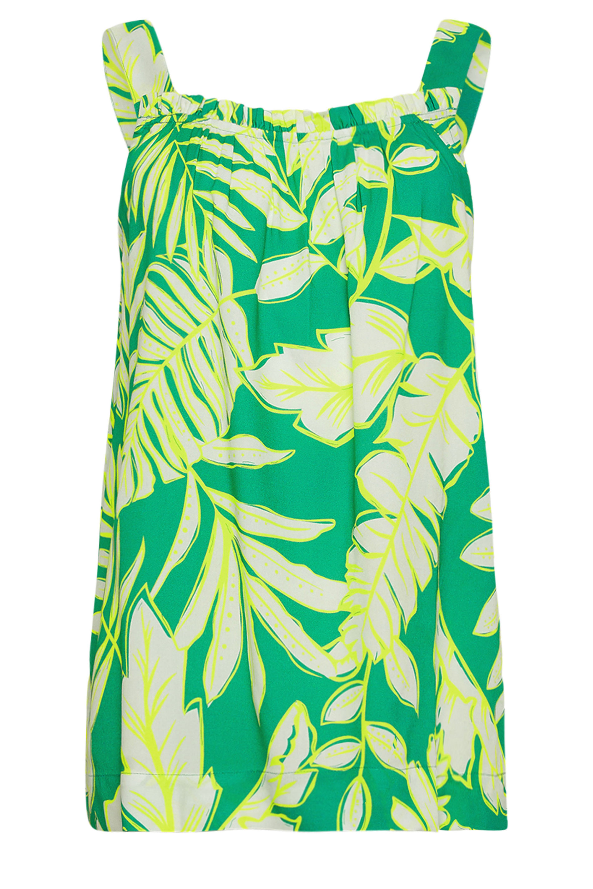 M&Co Green Tropical Print Cami Top | M&Co 5