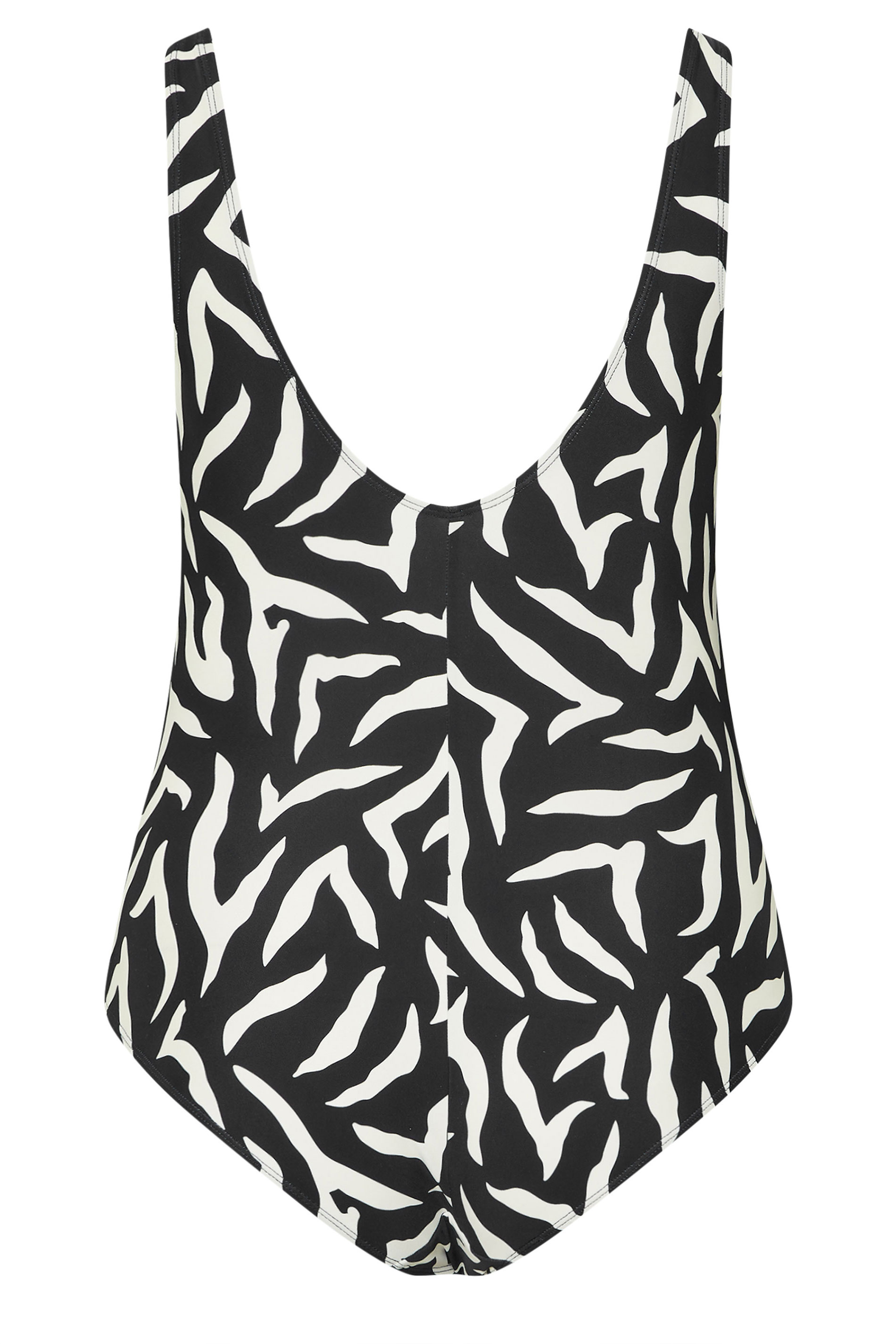 YOURS Plus Size Black Zebra Print Premium Swimsuit | Yours Clothing 8