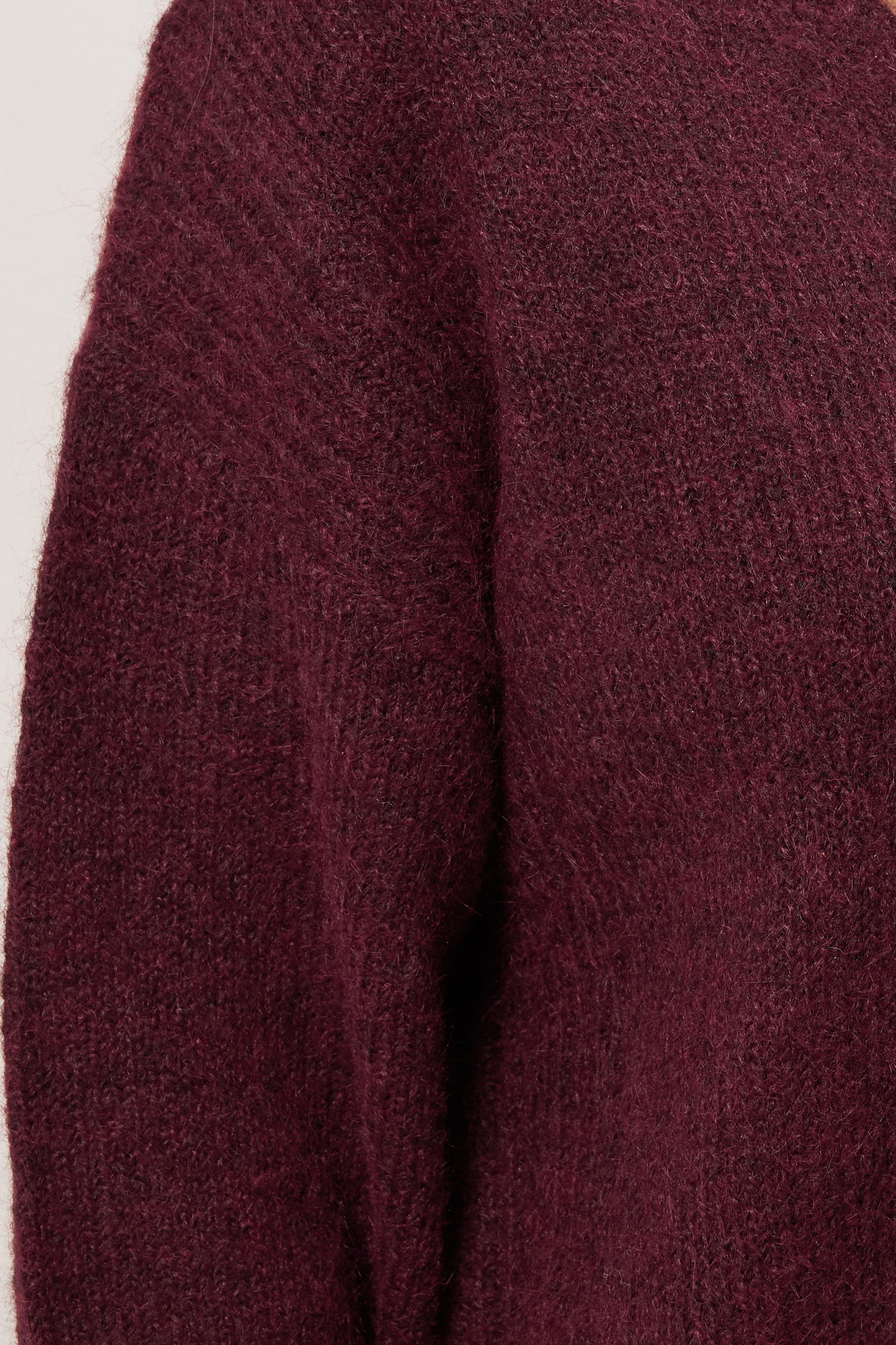 EVANS Plus Size Purple Knitted V-Neck Jumper | Evans  5