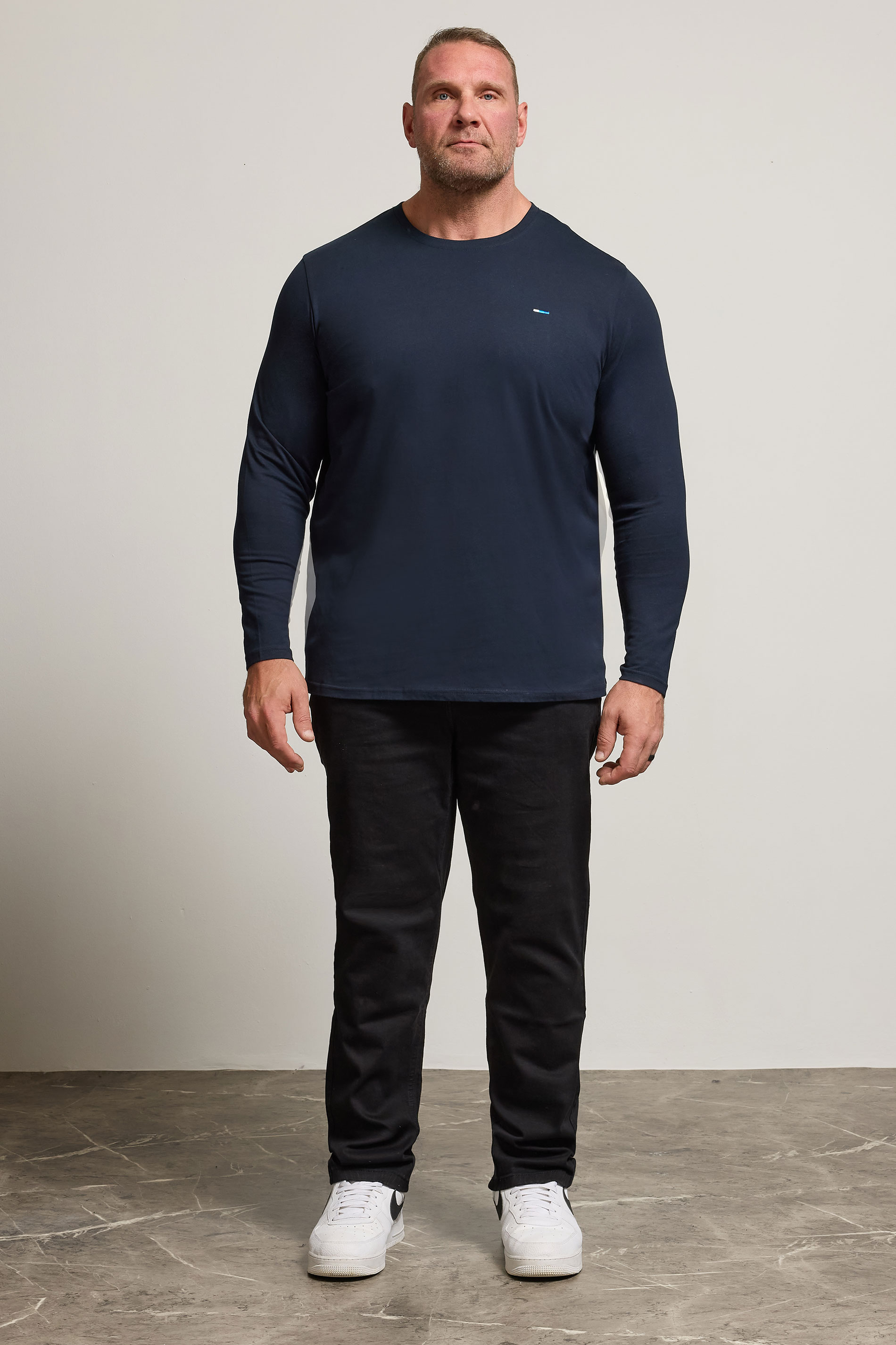 BadRhino Big & Tall Black Straight Leg Stretch Jeans | BadRhino 1
