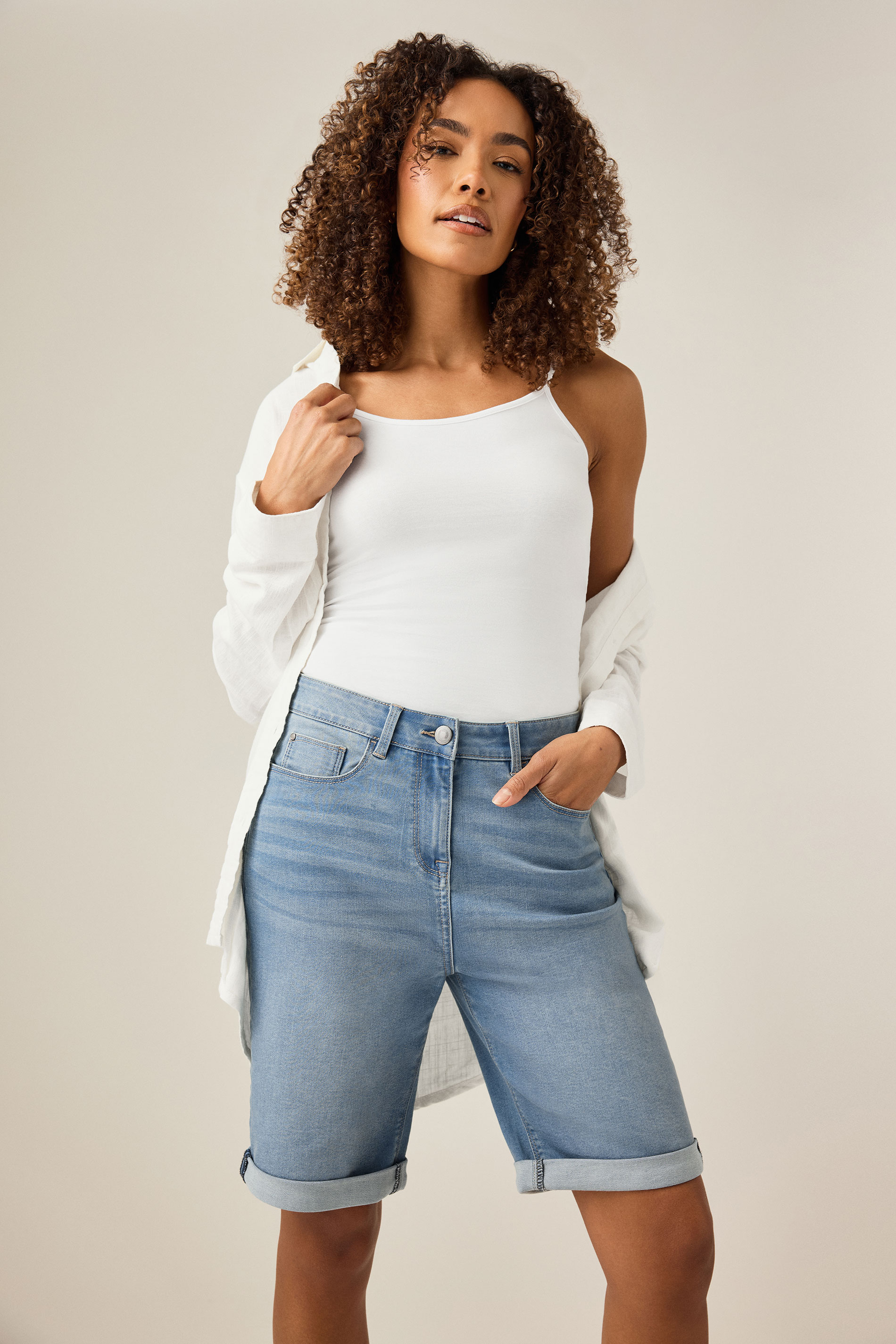 M&Co White Cami Vest Top | M&Co 3