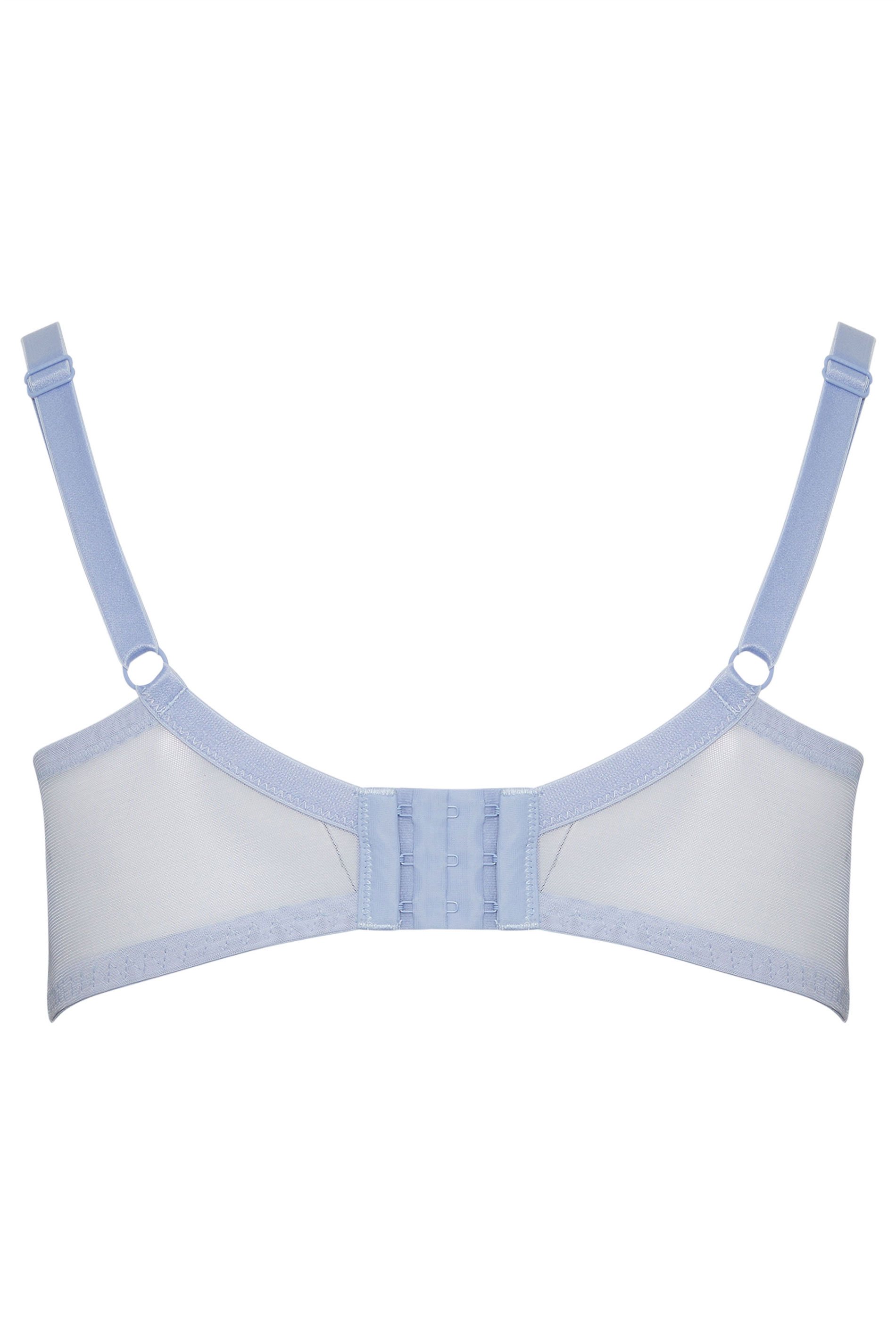 YOURSET 2 PACK Plus Size Blue Non-Padded Underwired Bras | Yours Clothing 11