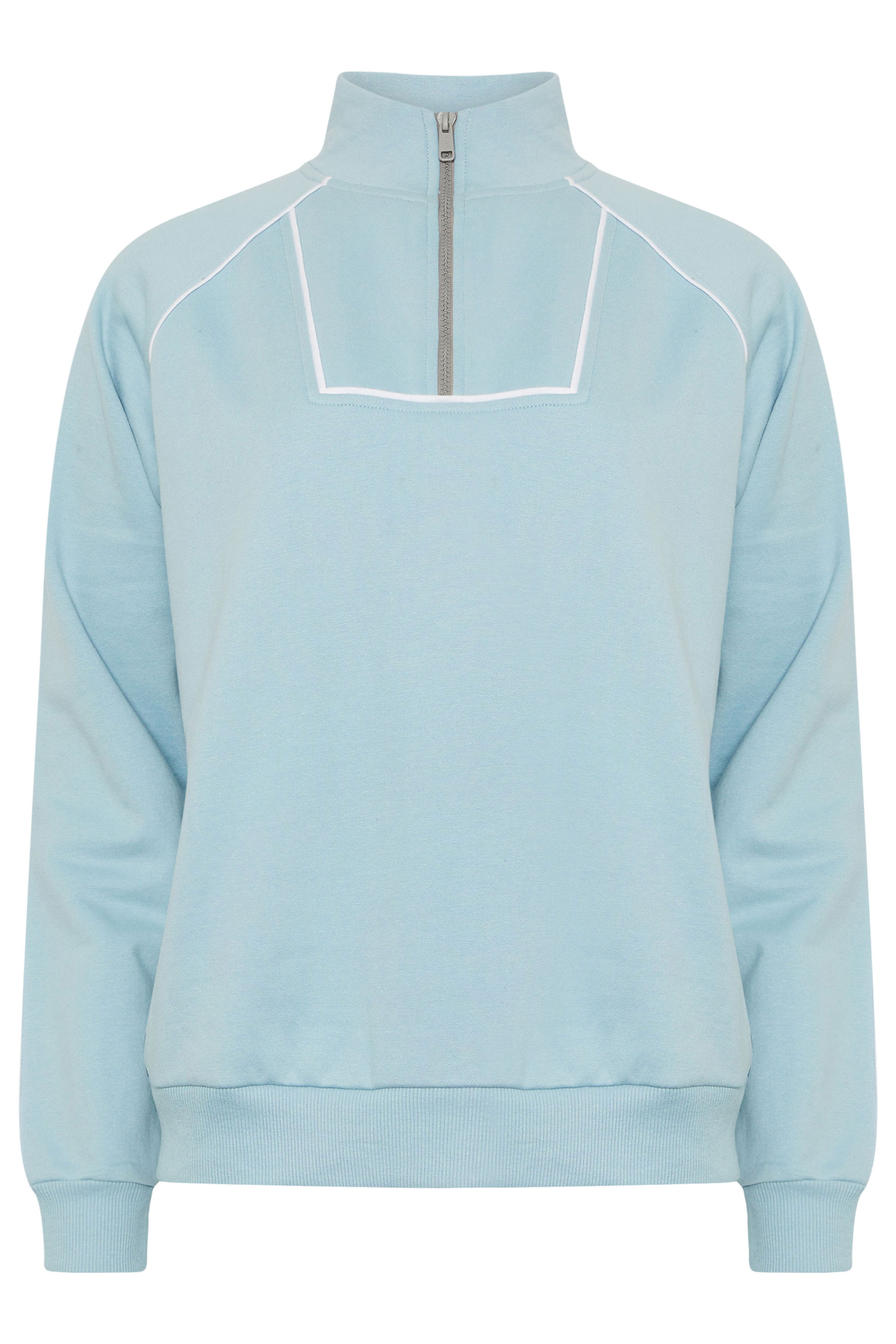 LTS Tall Womens Light Blue Zip Sweatshirt | Long Tall Sally 6