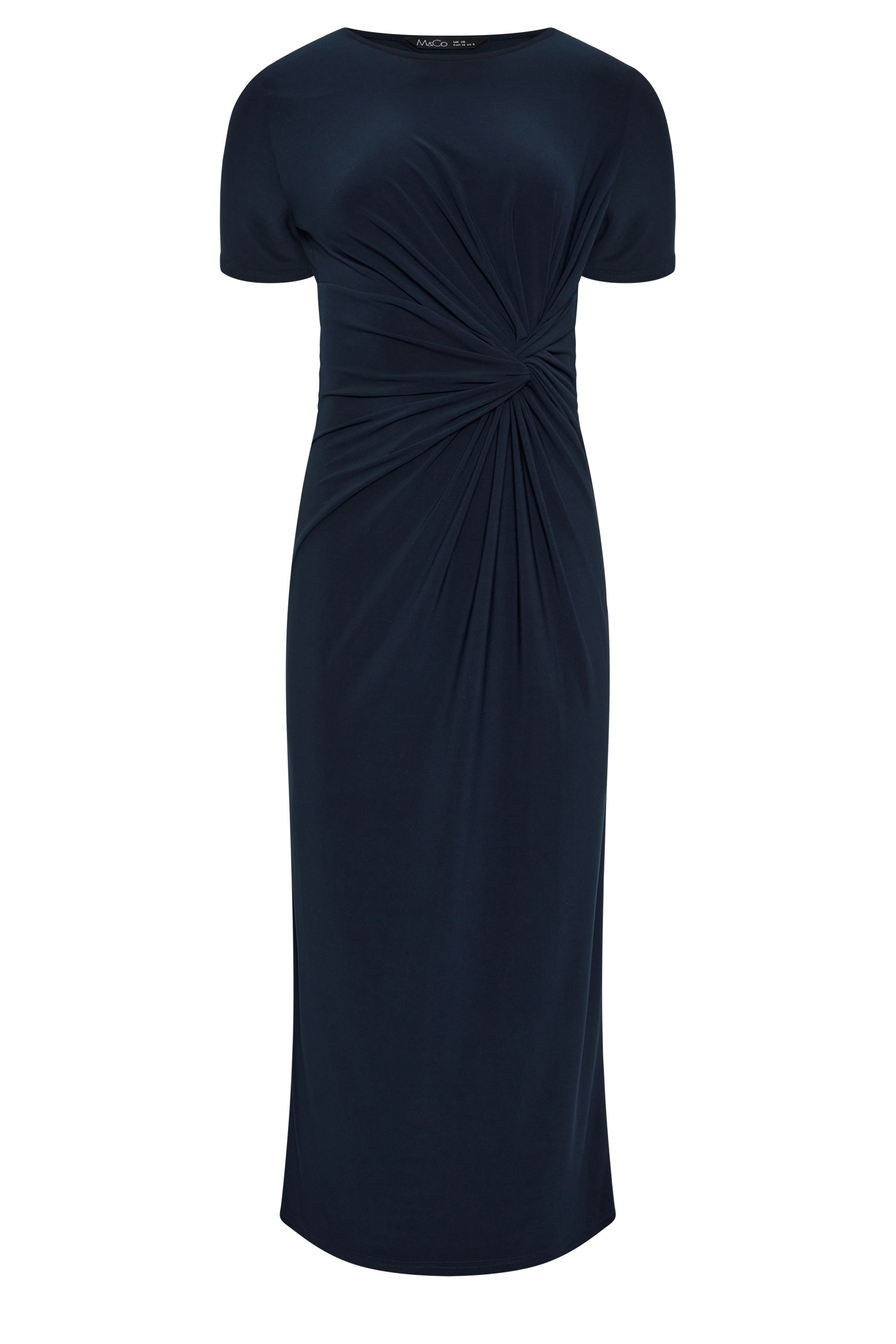 M&Co Navy Blue Twist Front Maxi Dress | M&Co 1