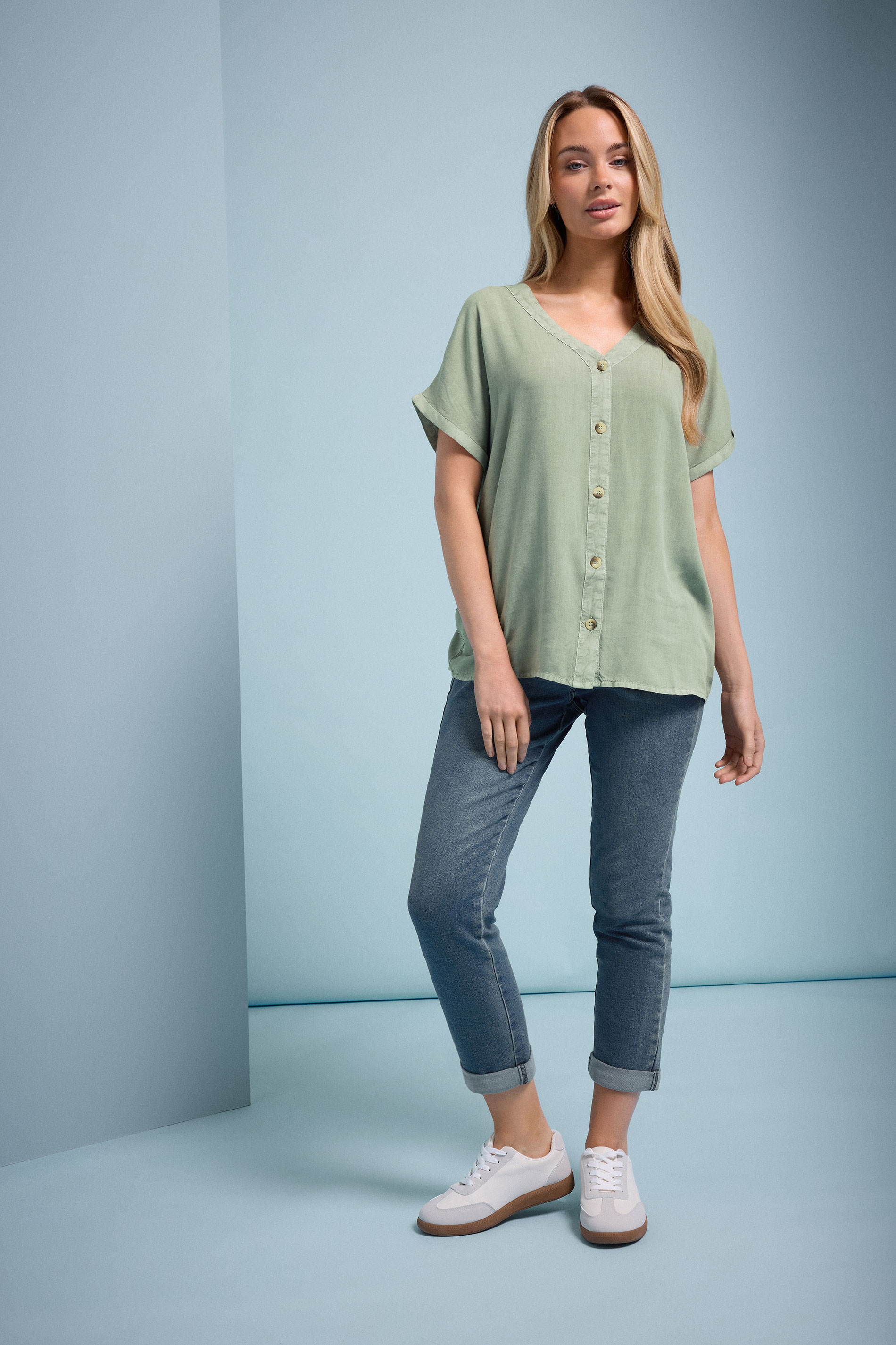 M&Co Blue Mid Wash Boyfriend Jeans | M&Co 3
