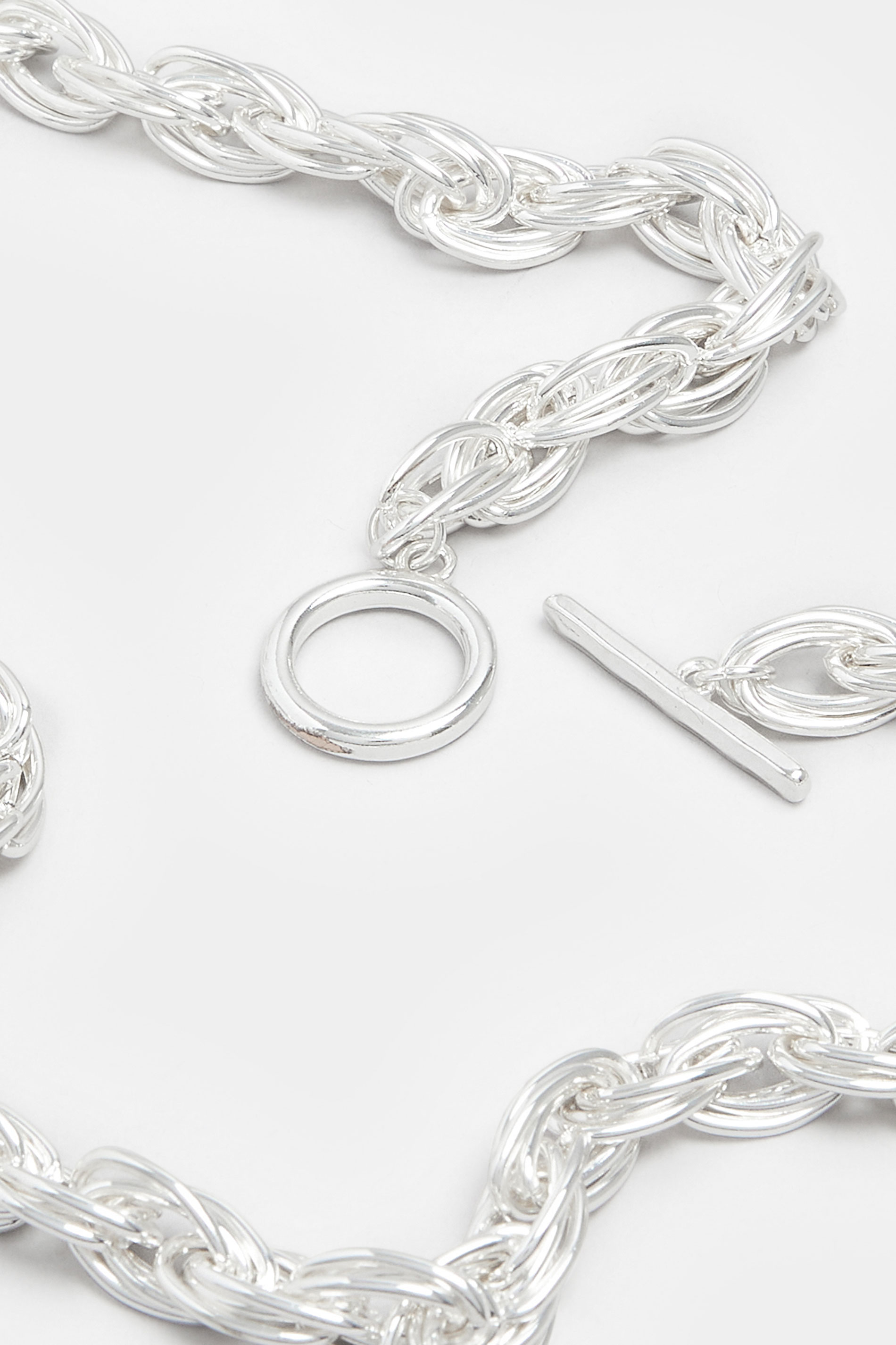 Silver Tone Multi Link Chain Necklace | Yours Clothing 2