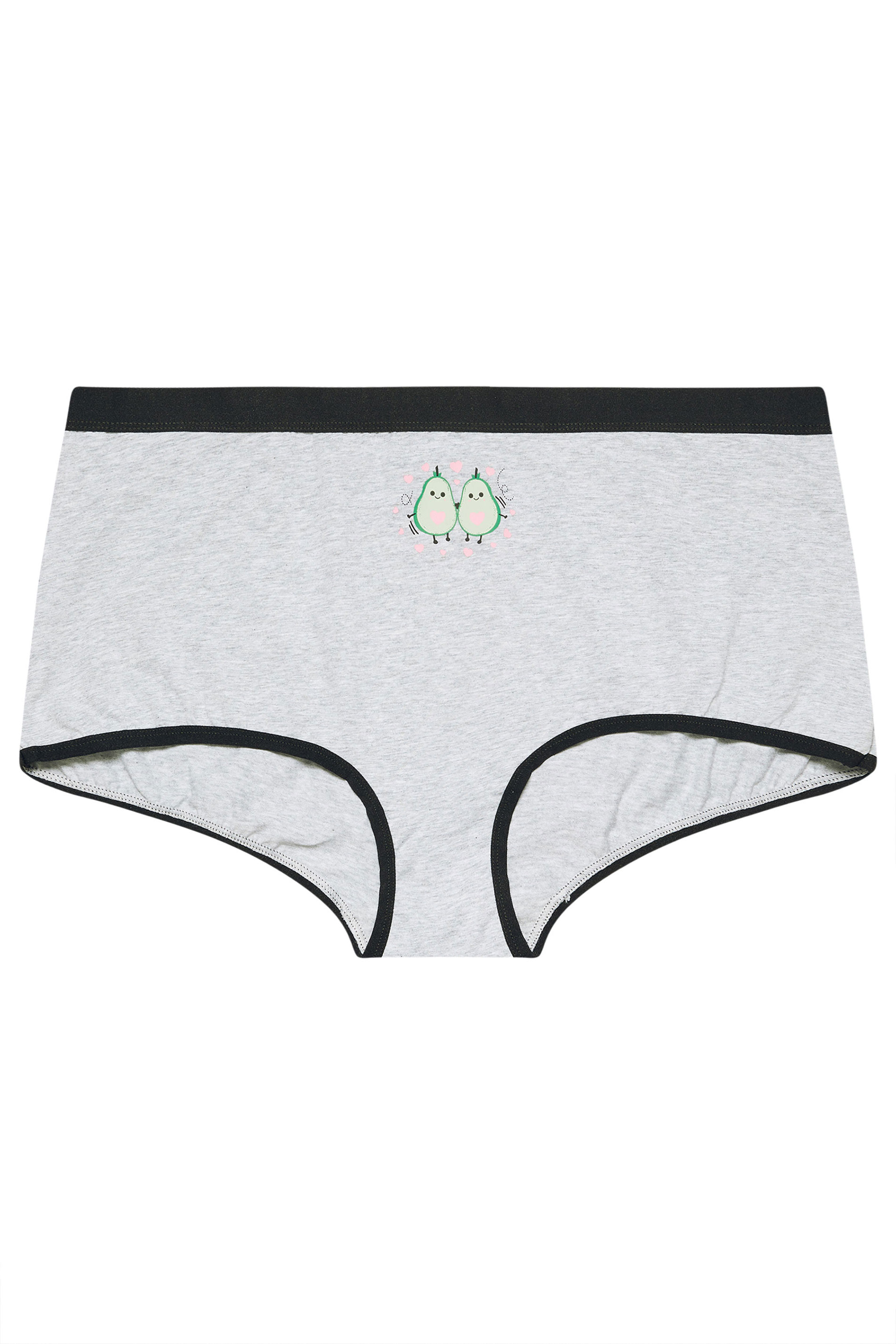 YOURSET 5 PACK Plus Size Grey Avocado Print Shorts | Yours Clothing 6