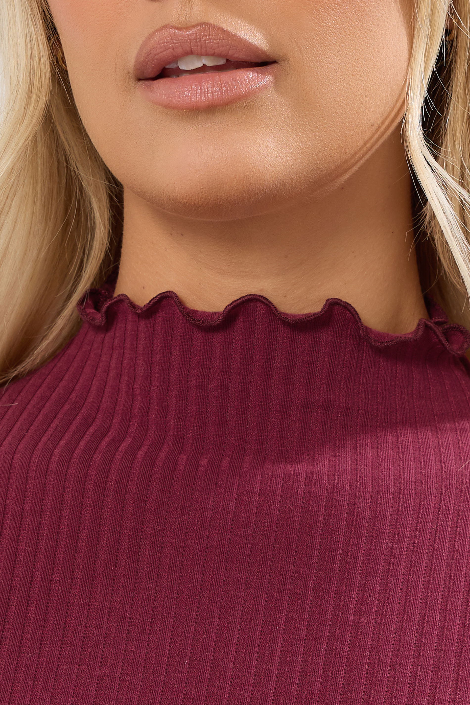 YOURS Plus Size Pink Lettuce Edge Tunic Dress | Yours Clothing 4