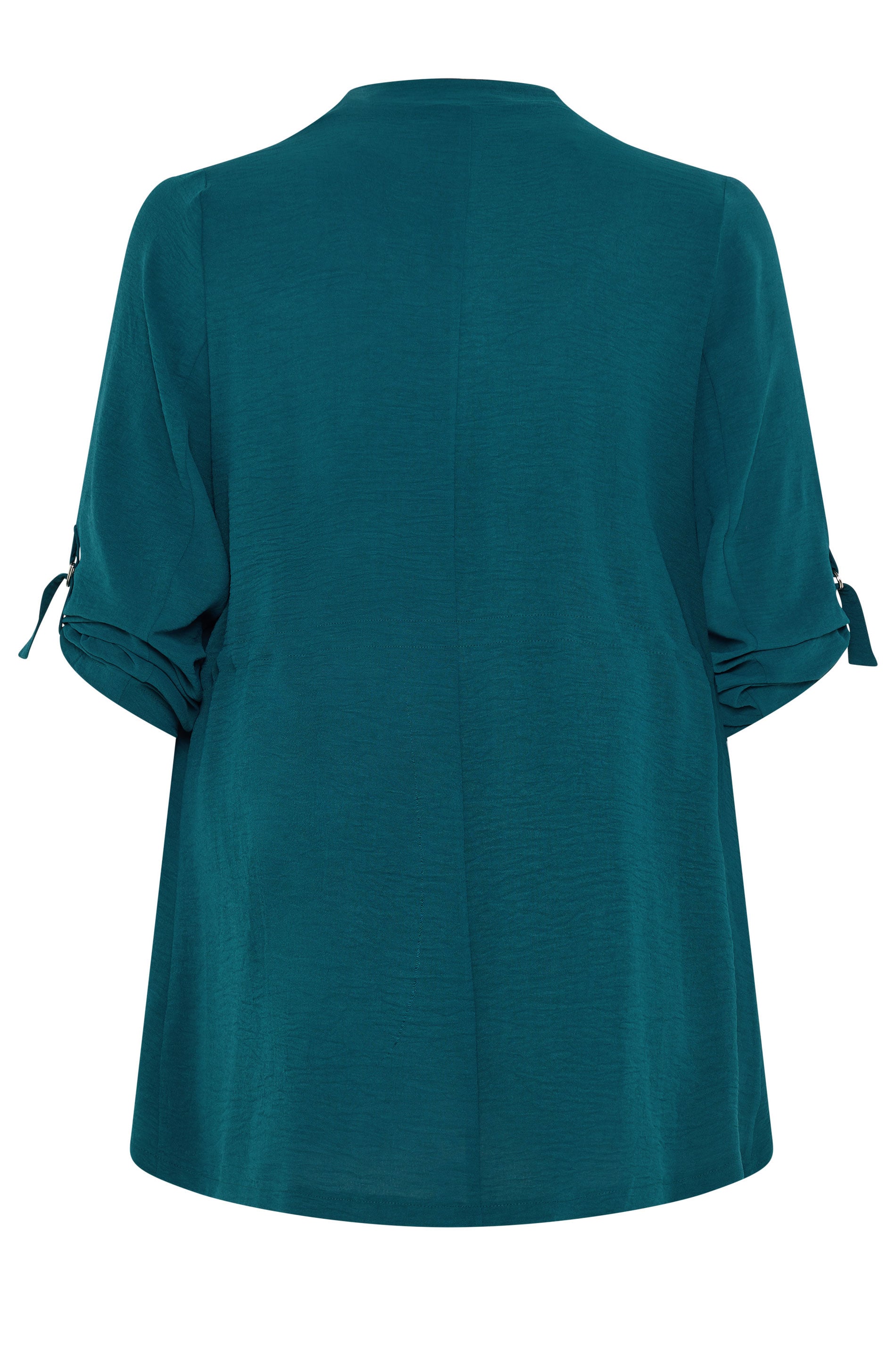 EVANS Plus Size Teal Green Lightweight Waterfall Jacket | Evans 6