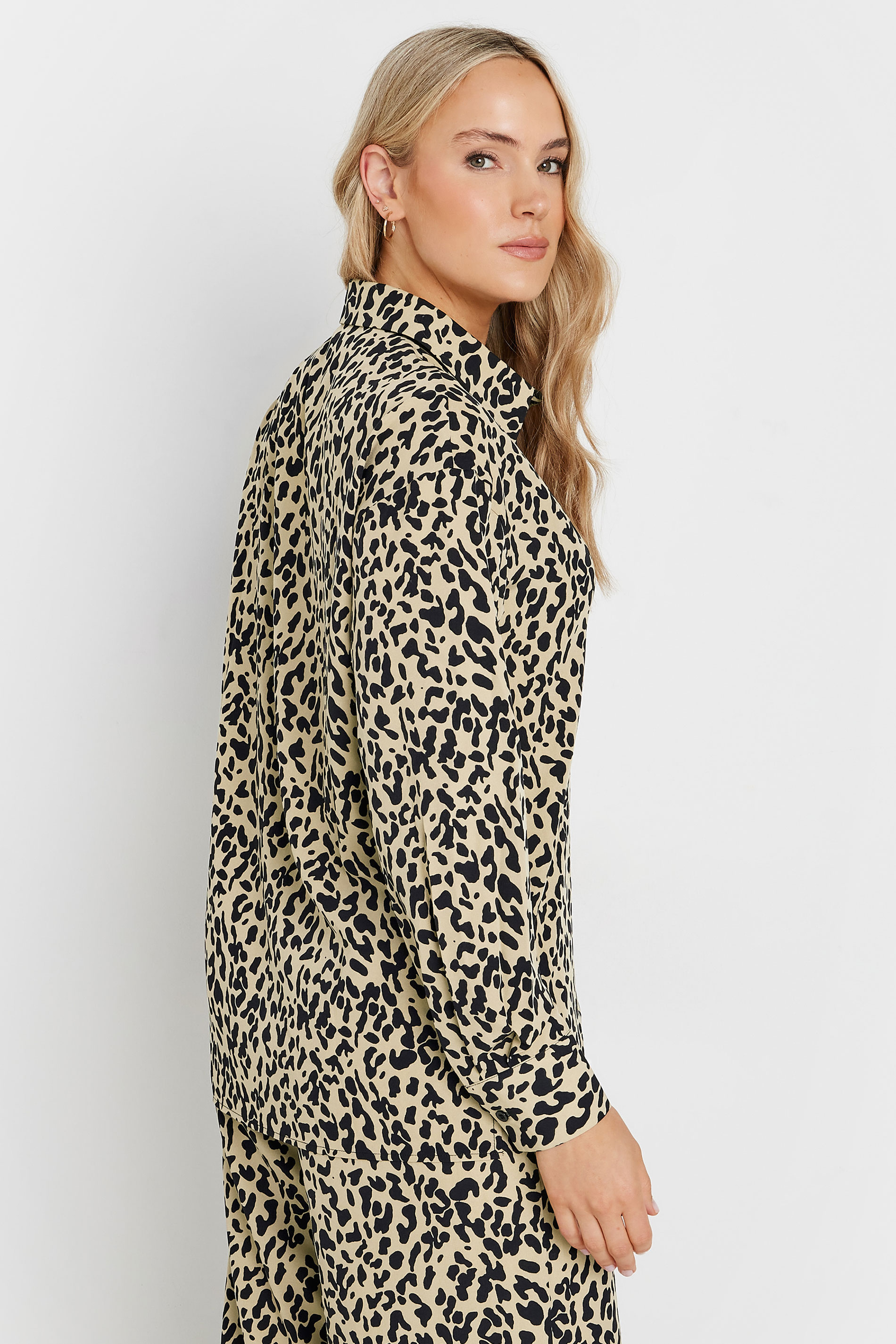 LTS Tall Natural Brown Leopard Print Shirt | Long Tall Sally 6