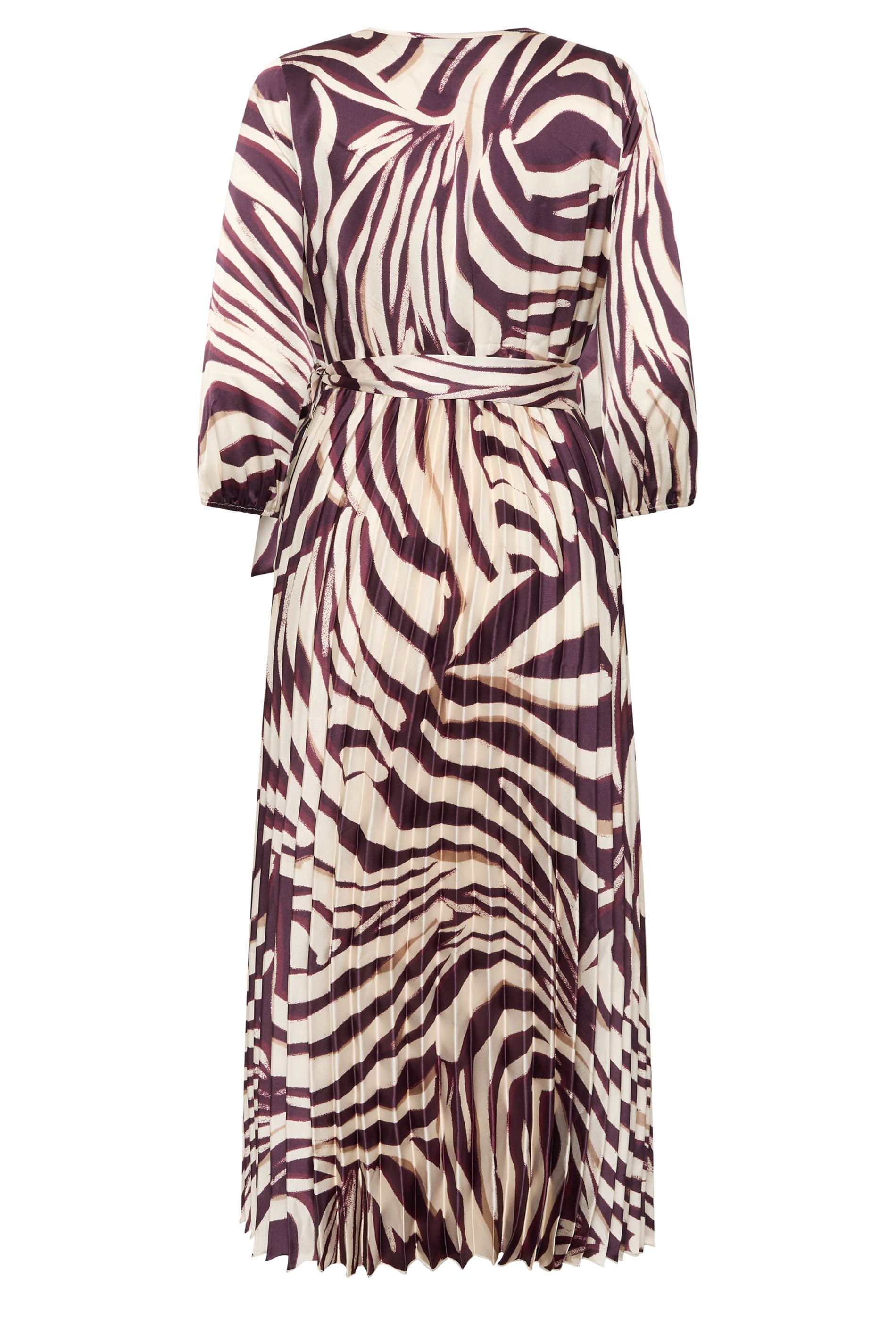 STAR Brown Zebra Pleated Dress | StarByJM 6