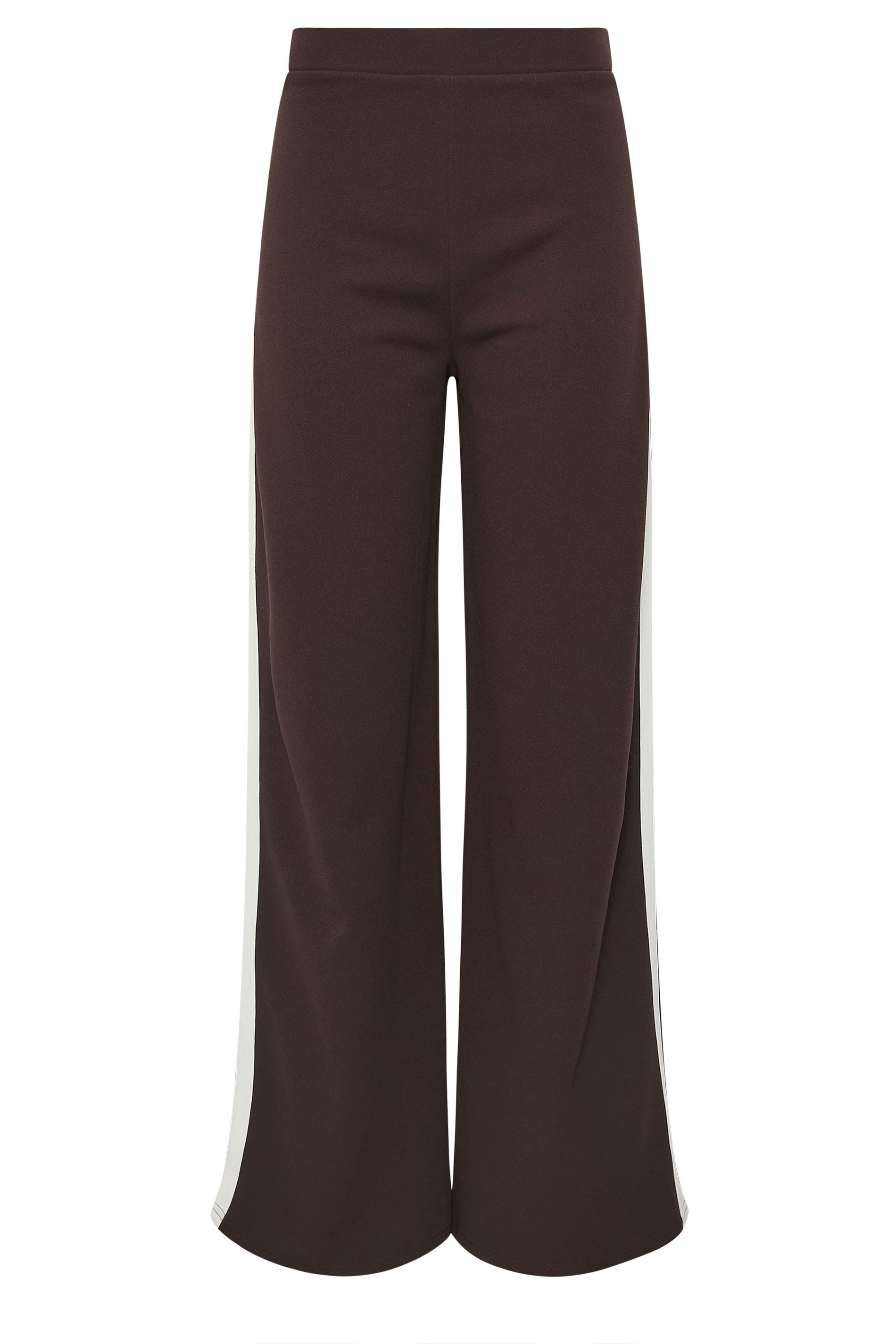 LTS Tall Brown Stripe Wide Leg Trousers | Long Tall Sally 5