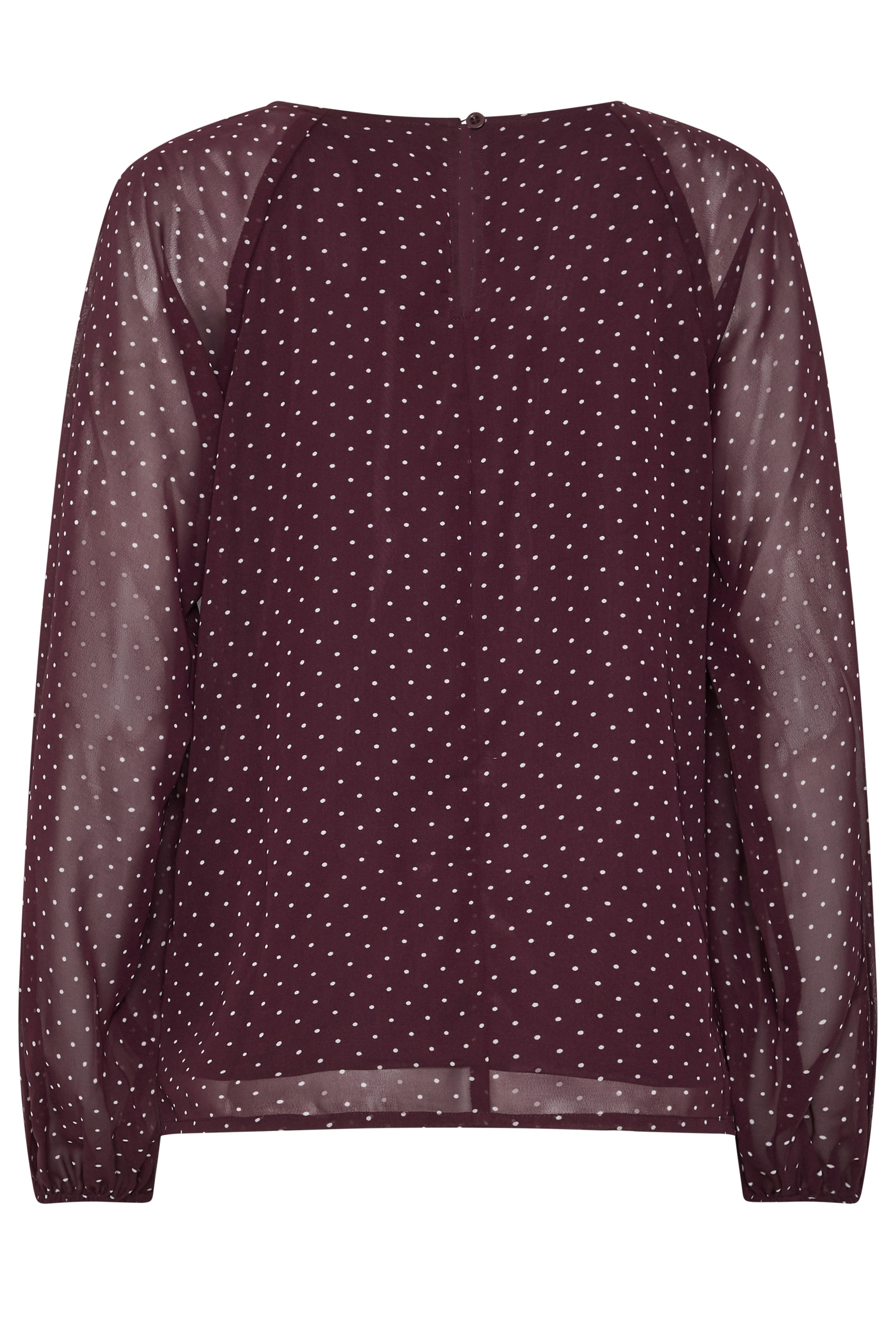 LTS Tall Women's Red Polka Dot Long Sleeve Blouse | Long Tall Sally 6