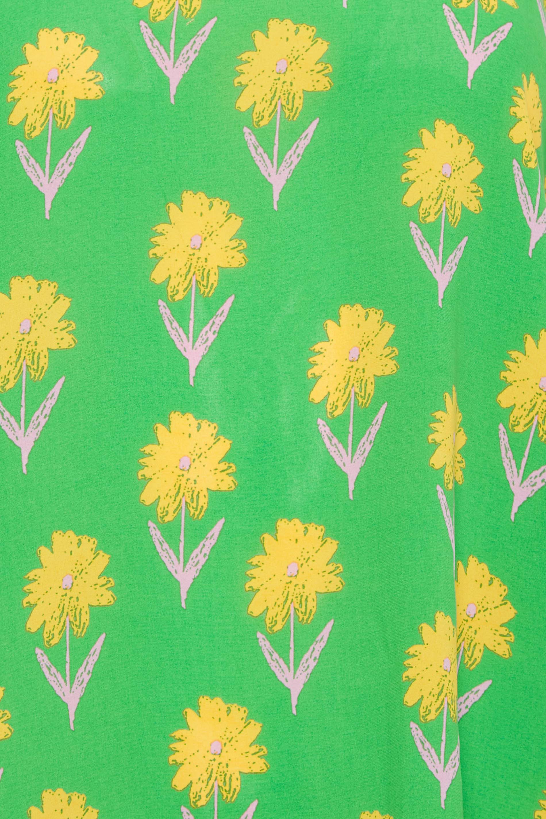 M&Co Green Floral Print Long Sleeve Blouse | M&Co 5