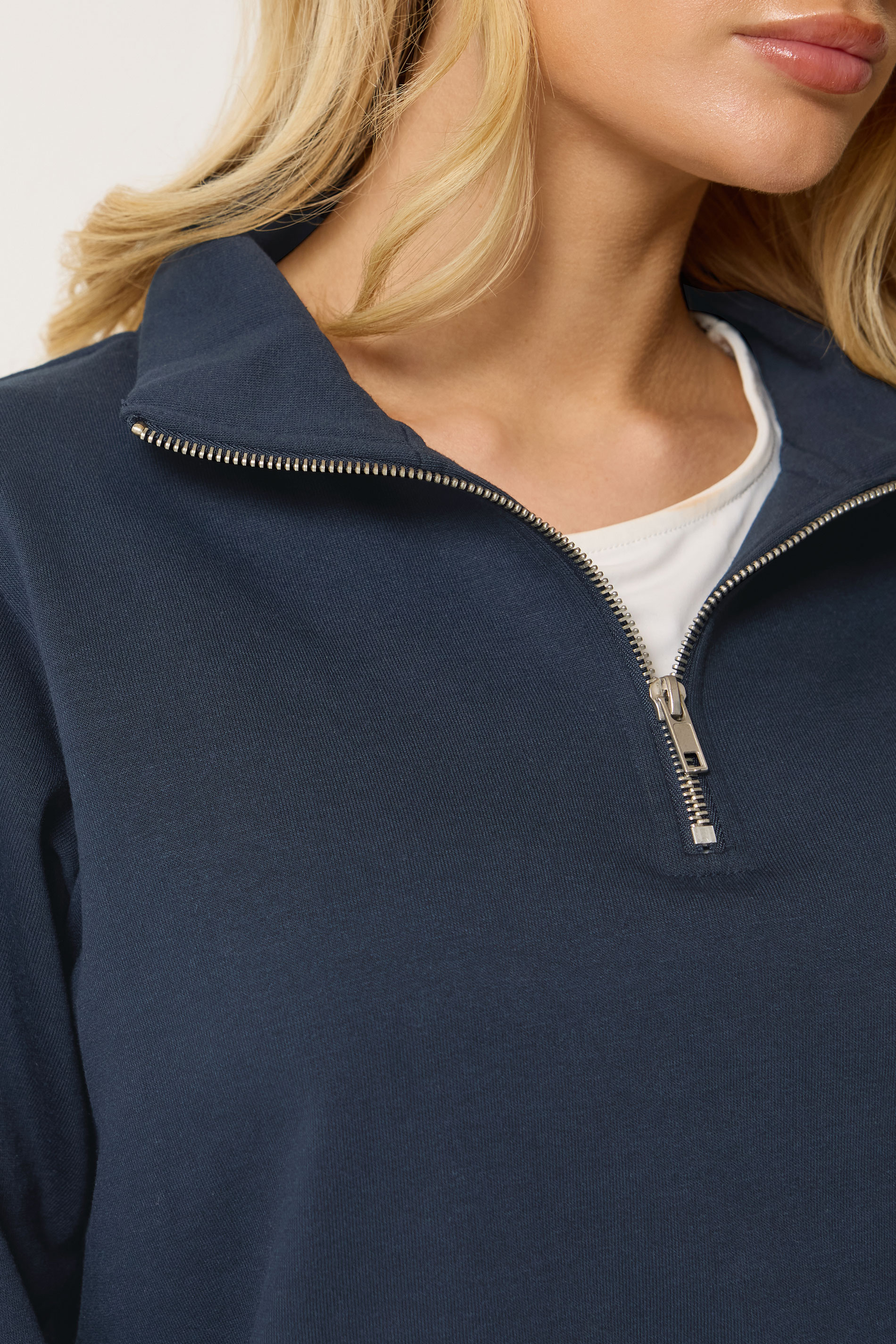 M&Co Navy Blue Half Zip Sweatshirt | M&Co 6