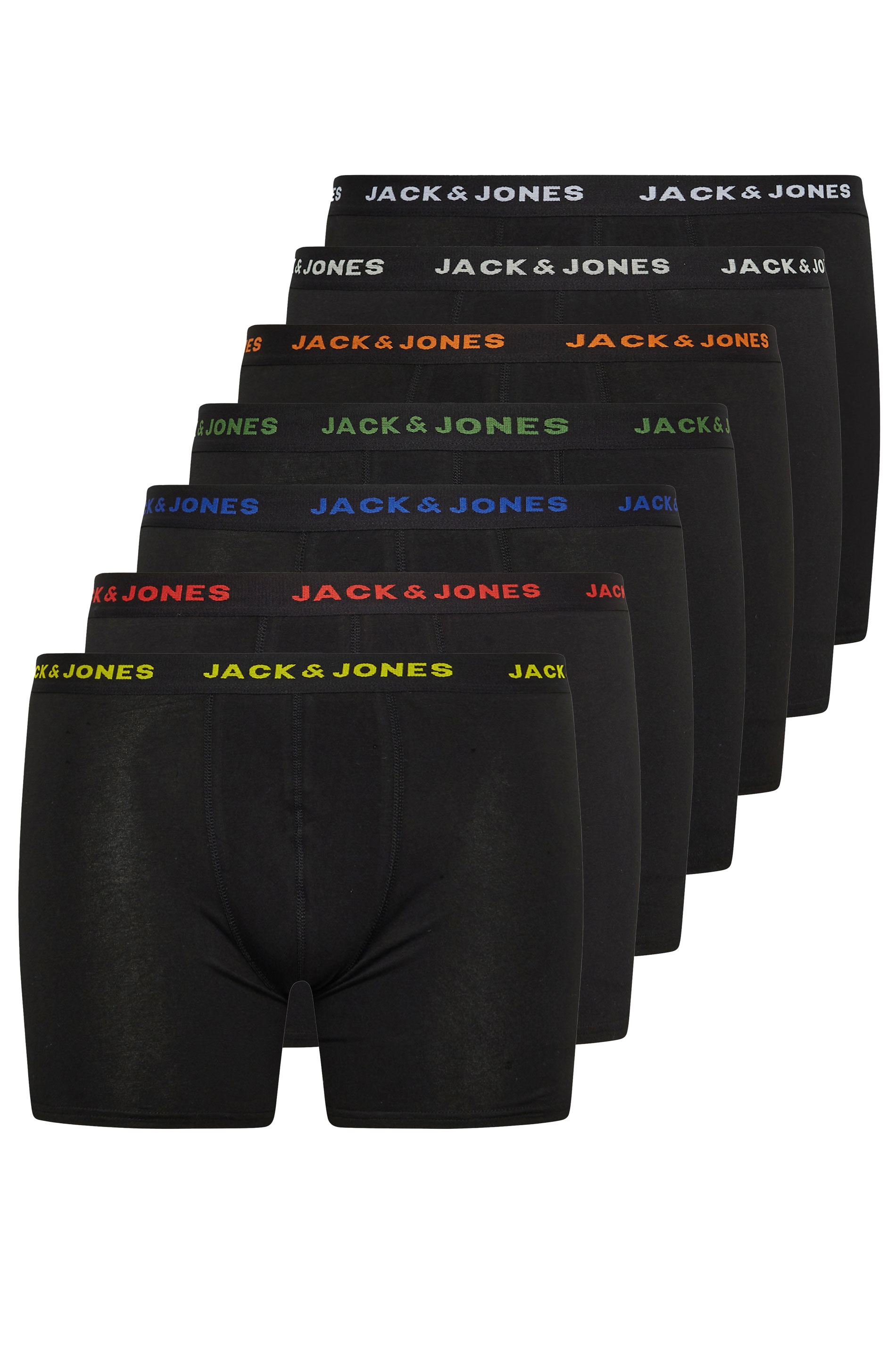 JACK & JONES Big & Tall Black 7 Pack Basic Boxers | M&Co 4