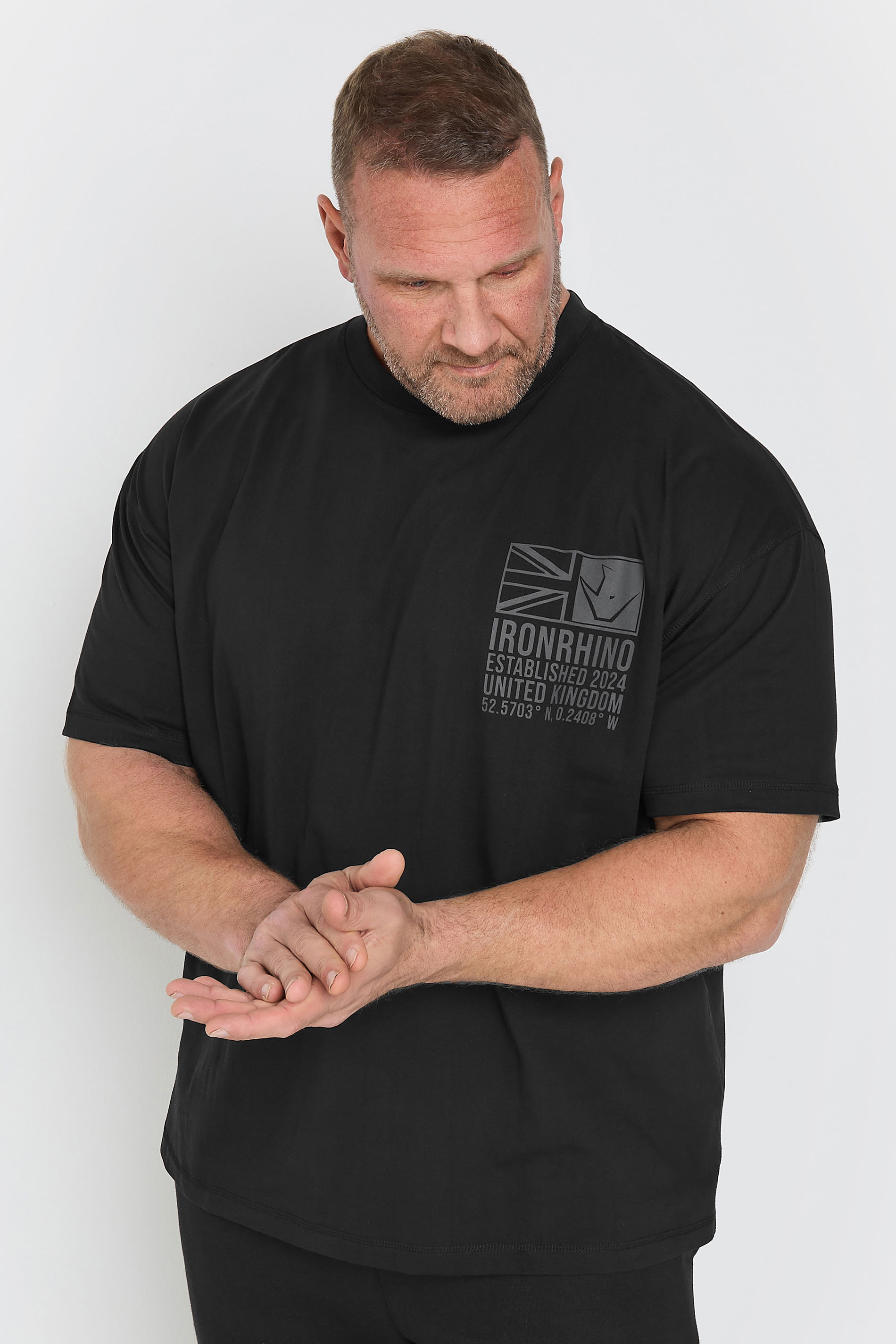 IronRhino Big & Tall Black 'Established 2024' T-Shirt | BadRhino 1