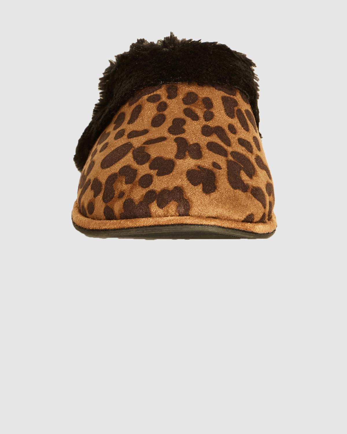Extra Wide Fit Cheetah Slipper Neutral 10
