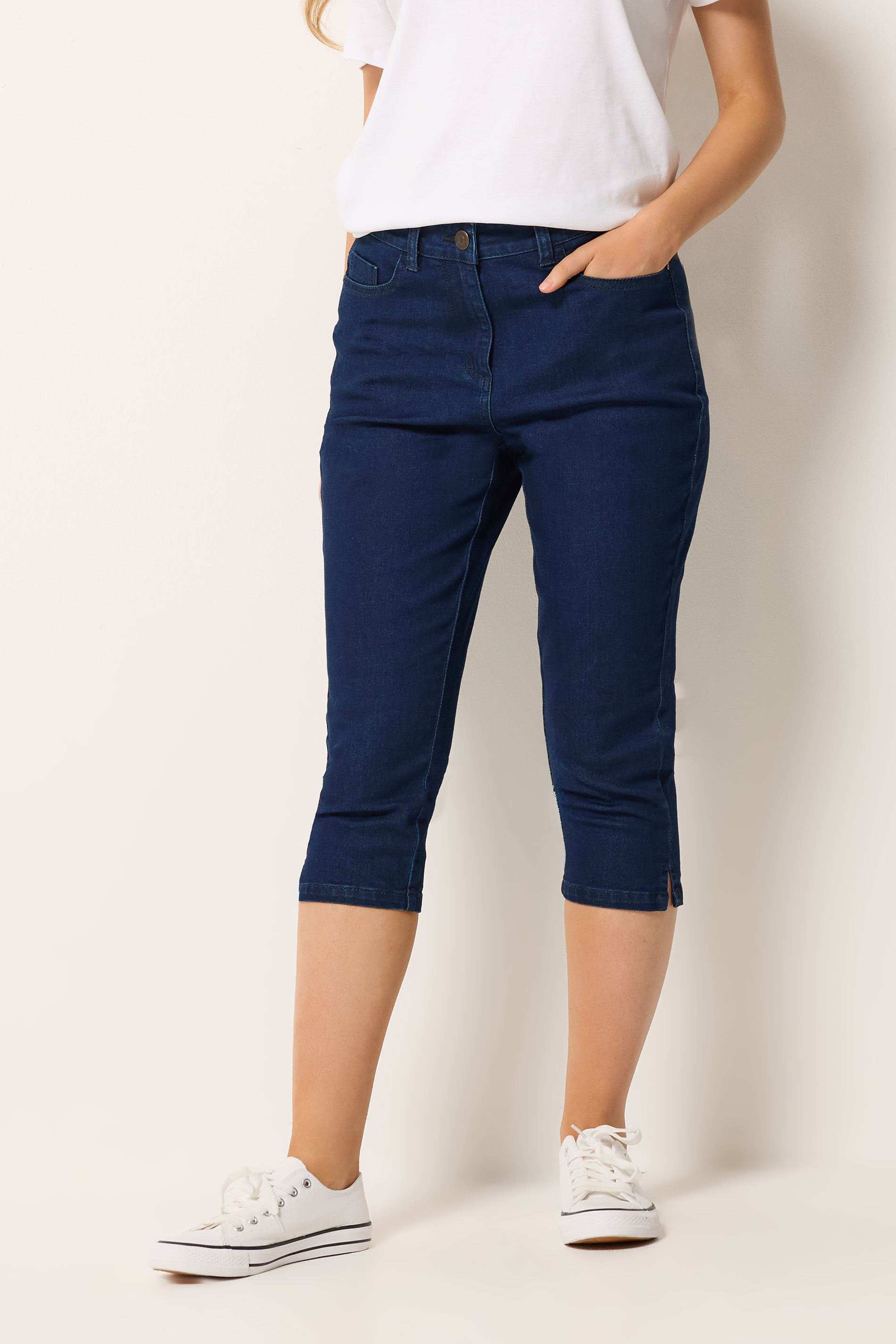 M&Co Indigo Blue Capri Jeans | M&Co 3