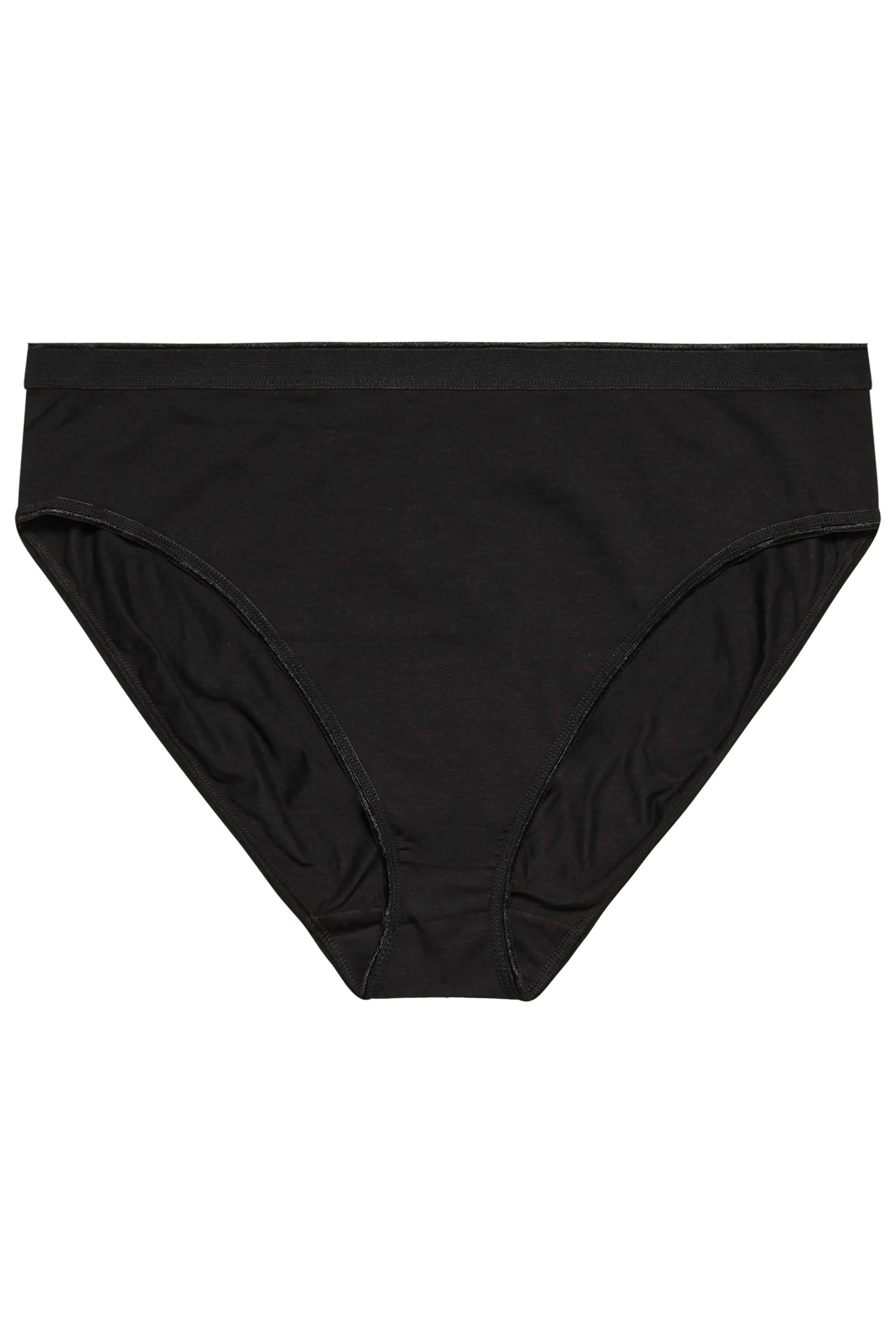 YOURSET 5 PACK Plus Size Black & Pink Star Print High Leg Knickers | Yours Clothing  10