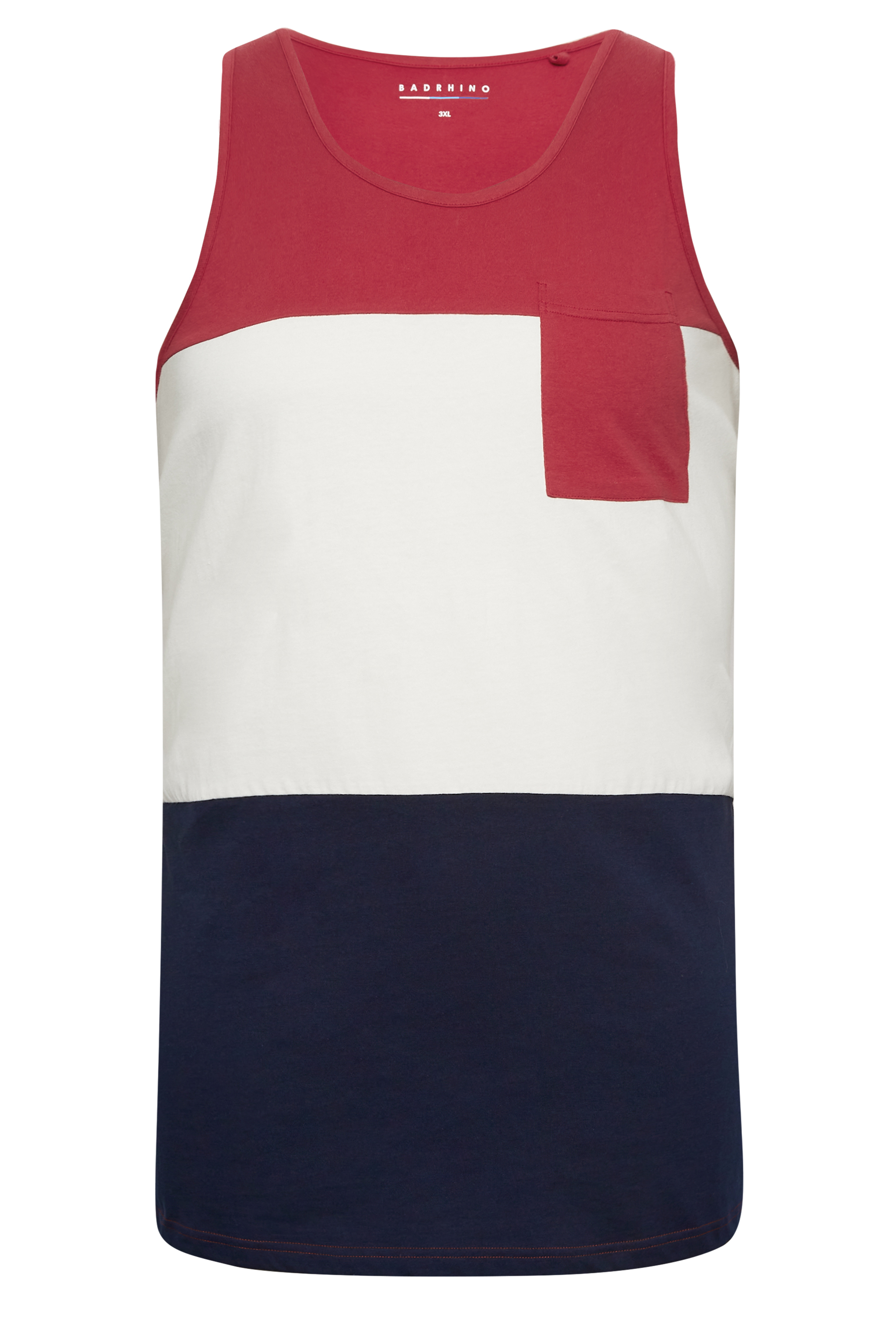 BadRhino Big & Tall Red & Blue Vest Top | BadRhino 2
