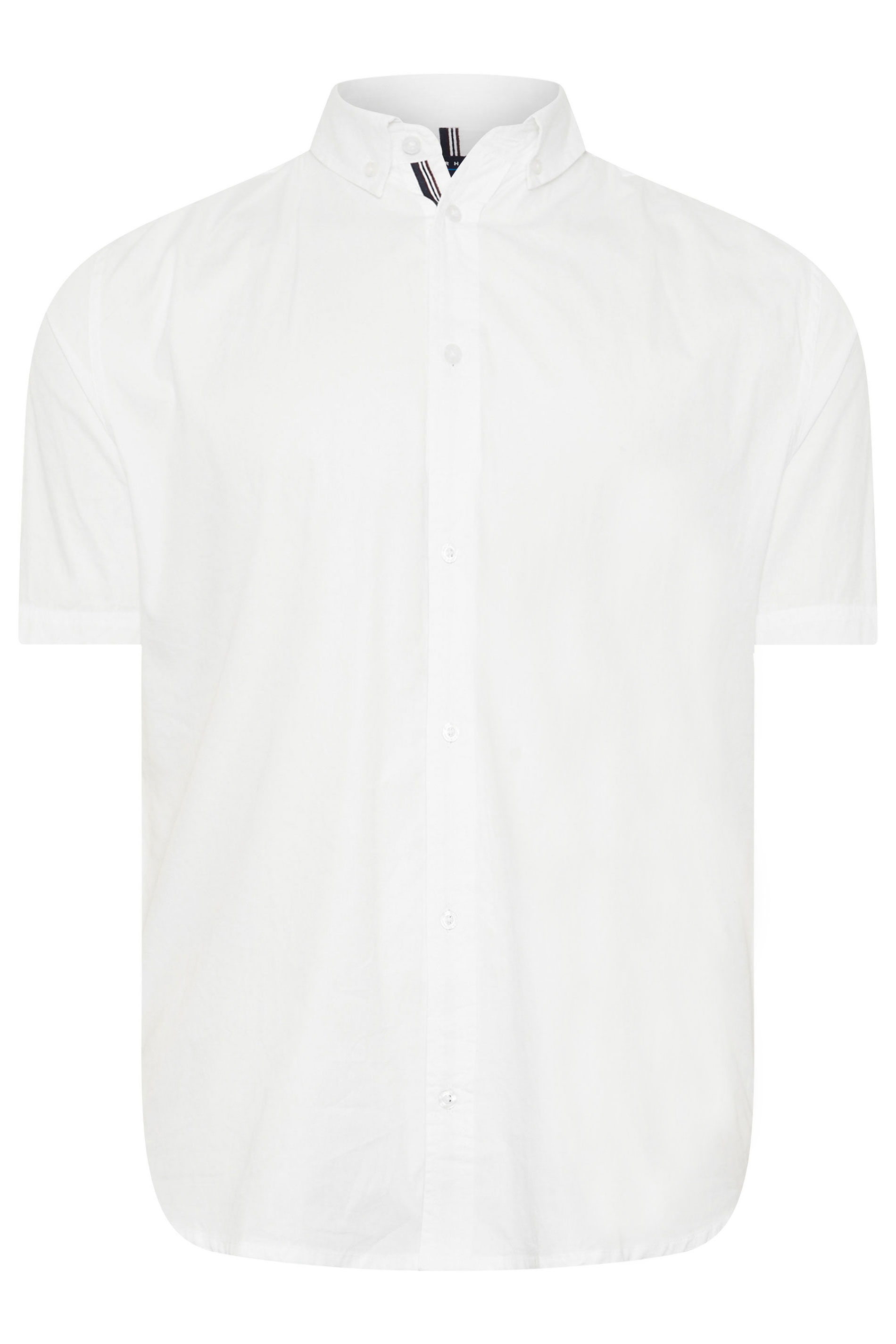 BadRhino Big & Tall 2 PACK White Short Sleeve Poplin Shirts | BadRhino 8