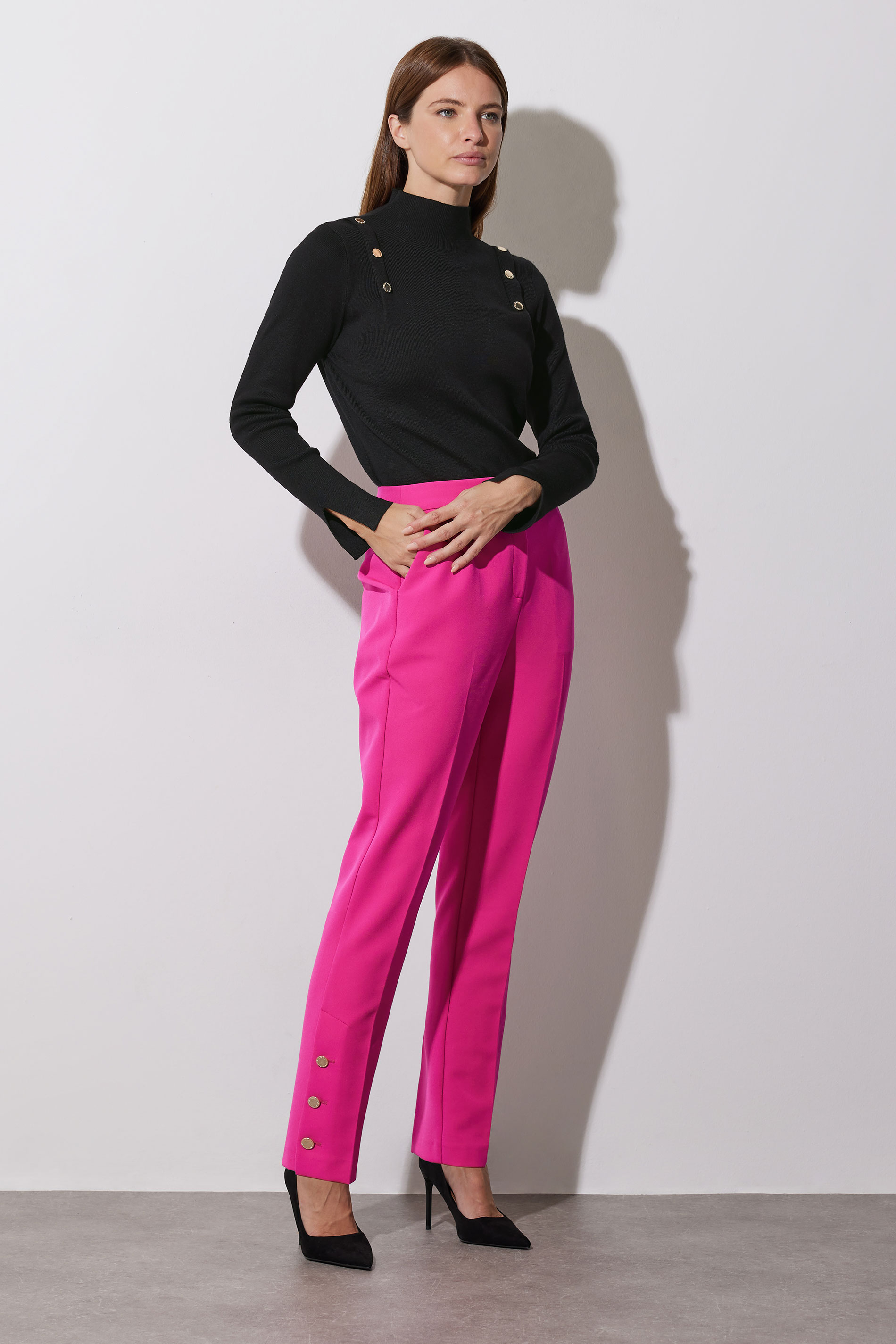 STAR Black Button Detail Knitted Jumper | StarByJM 1