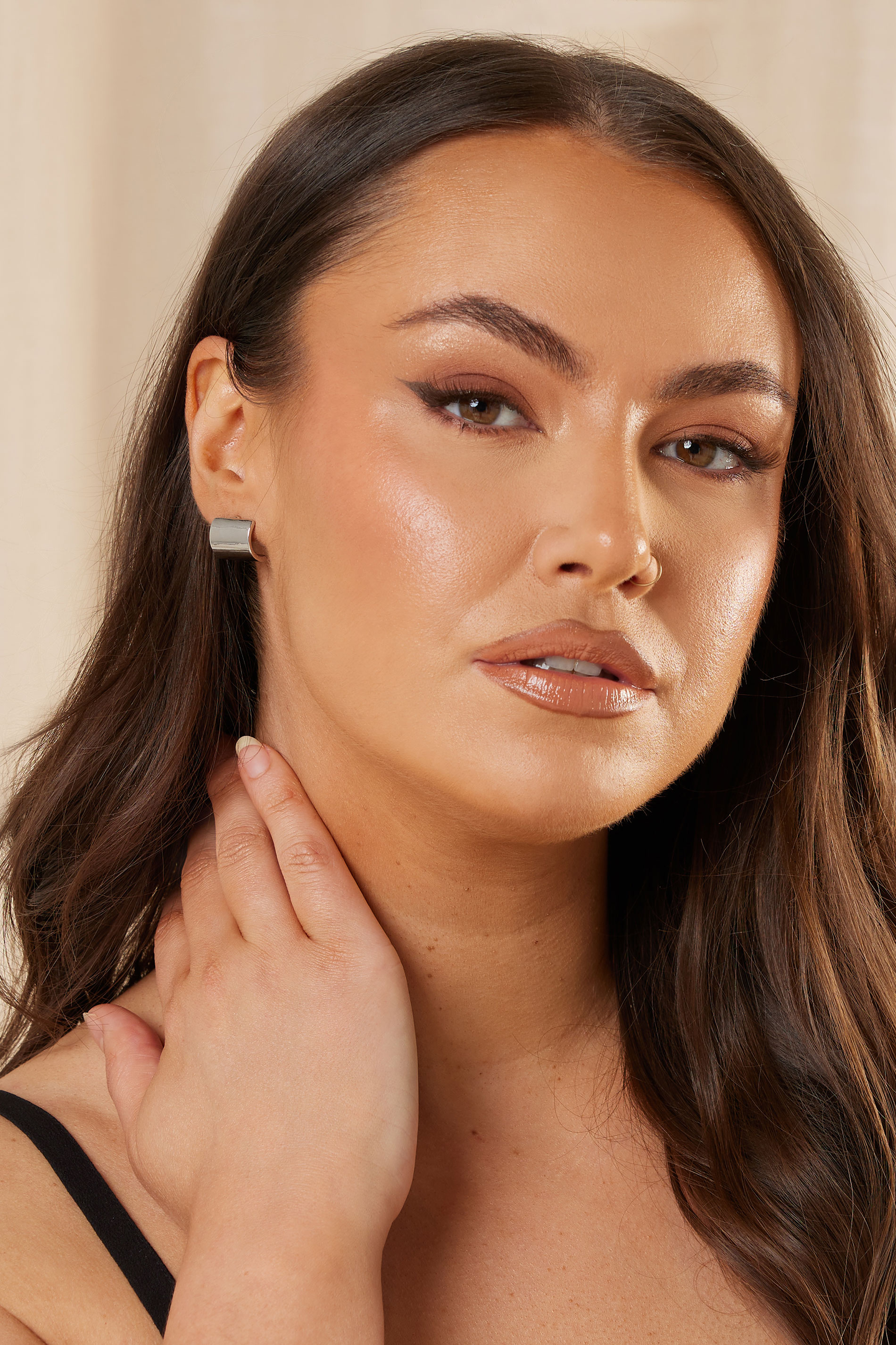 YOURSET 3 PACK Silver Tone Mixed Shape Earrings Set | Yours Clothing 2