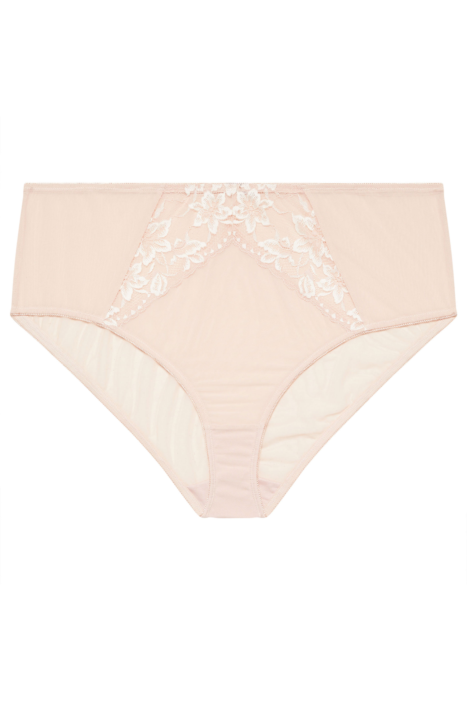 YOURS Plus Size Pink Floral Lace Front Full Briefs | Yours Clothing 5