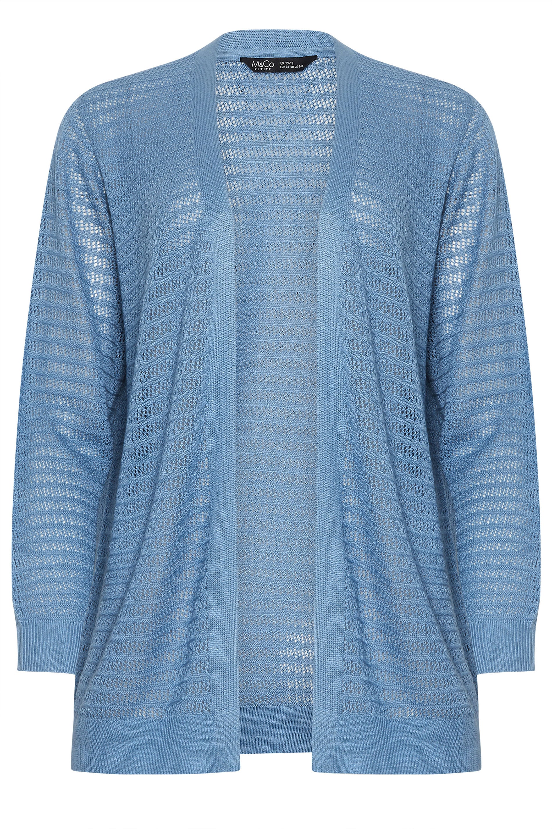 M&Co Petite Blue Pointelle Detail Cardigan | M&Co 6